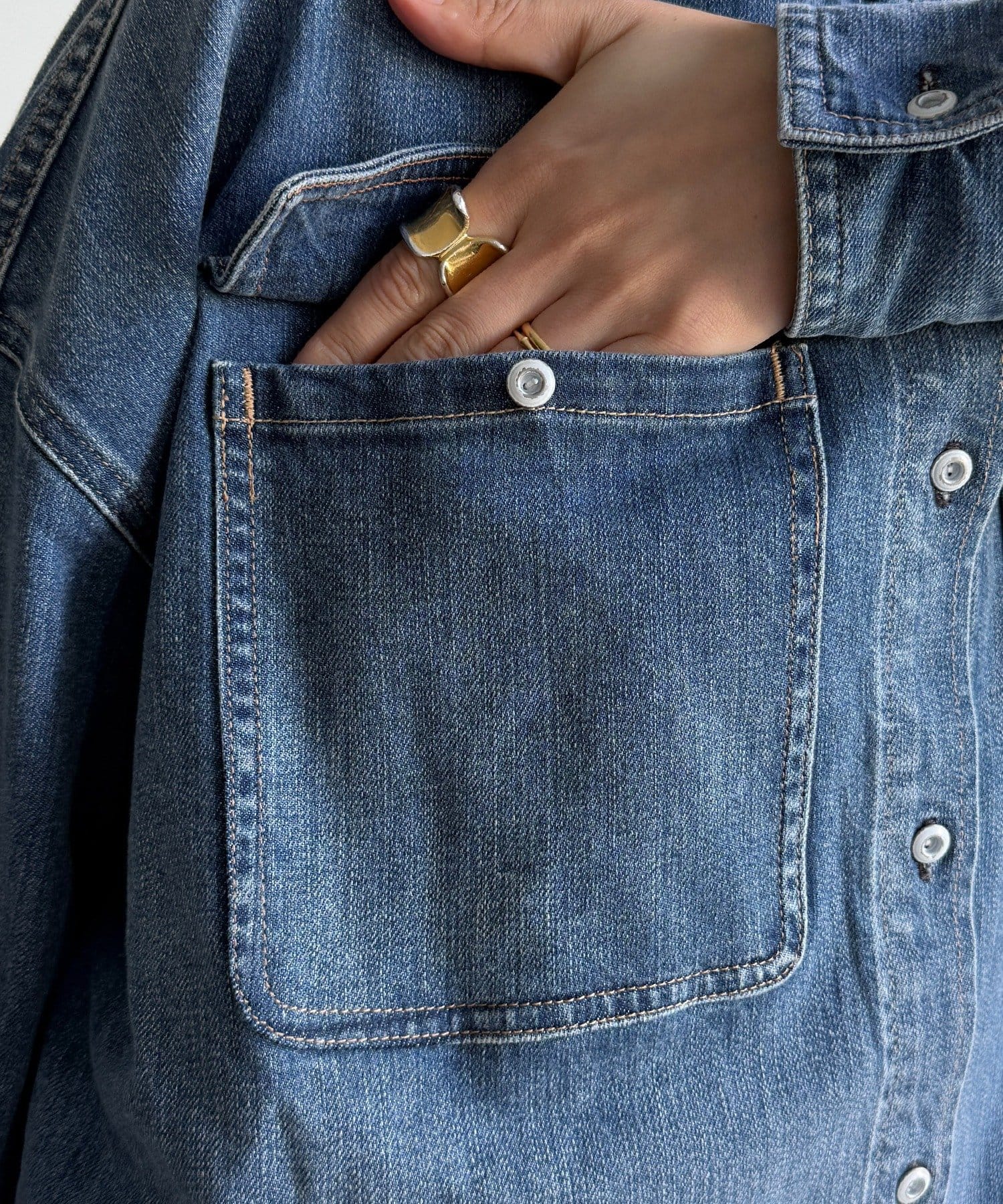 DOUDOU(ドゥドゥ) 【Healthy denim】Almond
