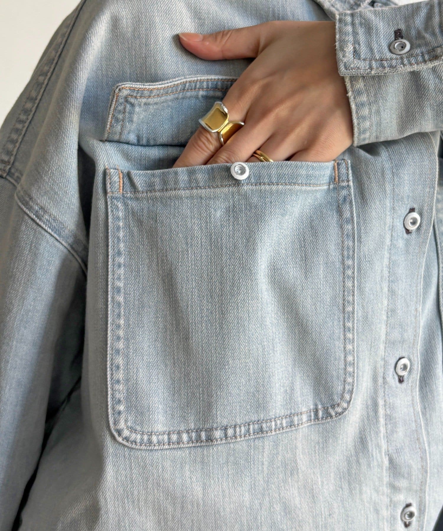 DOUDOU(ドゥドゥ) 【Healthy denim】Almond