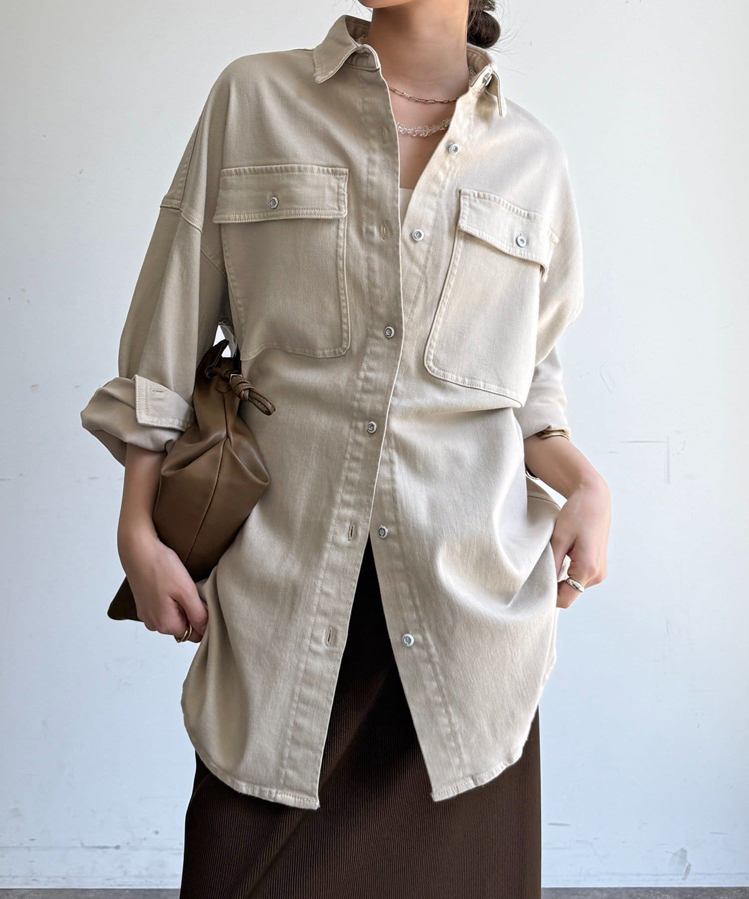 DOUDOU(ドゥドゥ) 【Healthy denim】Almond