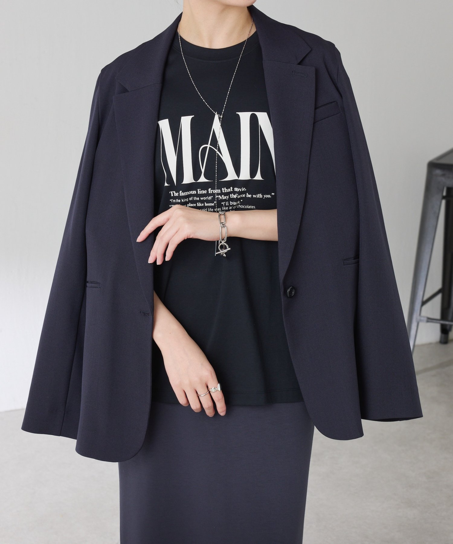 COLLAGE GALLARDAGALANTE(コラージュ ガリャルダガランテ) 【軽量◎ストレッチ◎】ストレッチシャークスキンジャケット