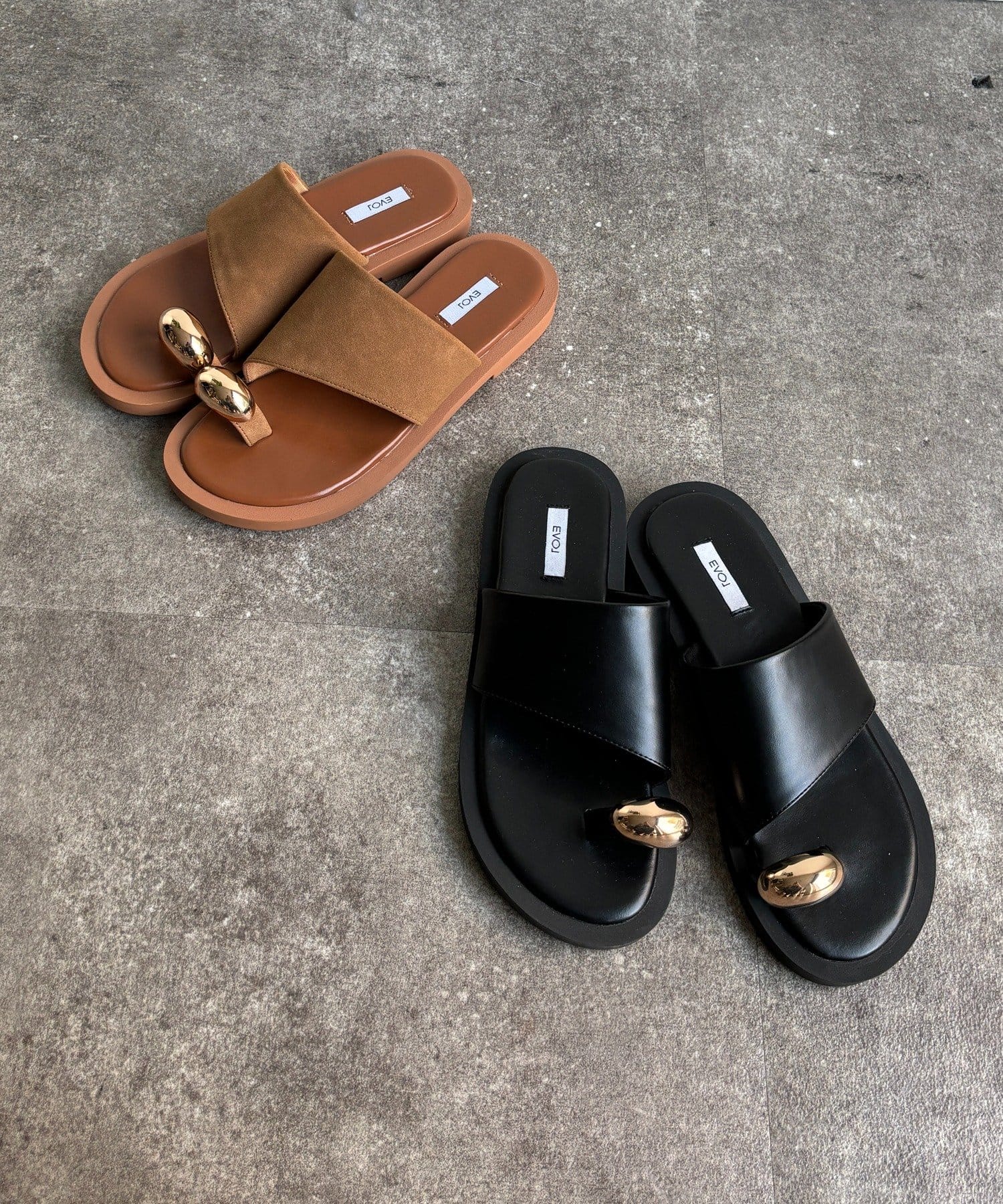 DOUDOU(ドゥドゥ) GOLDリングサンダル