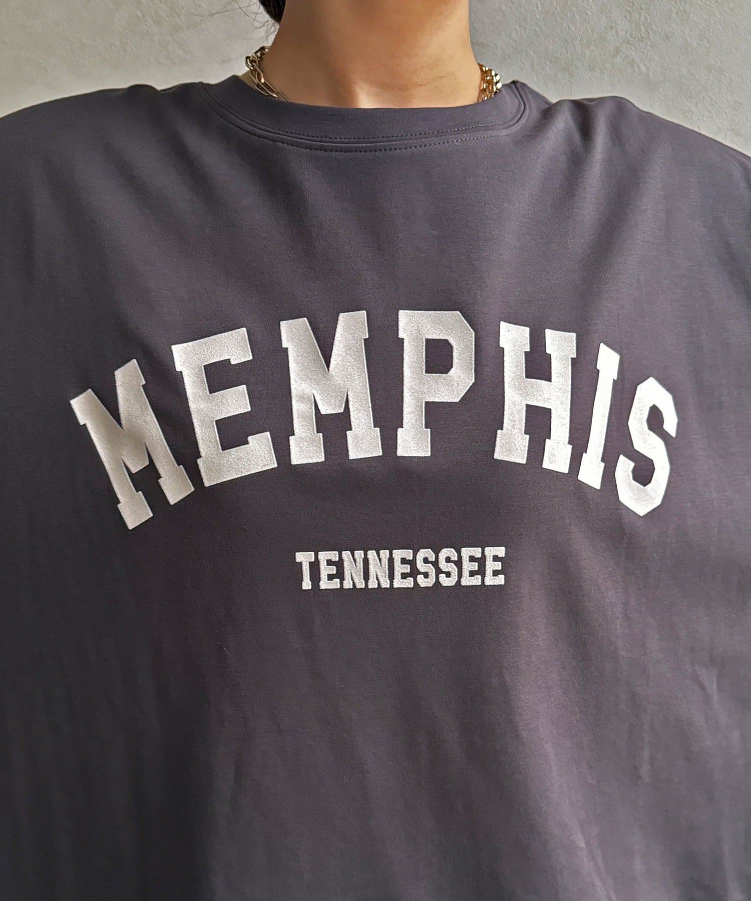 DOUDOU(ドゥドゥ) 【WEB限定】MEMPHISドルマンロゴロンTEE