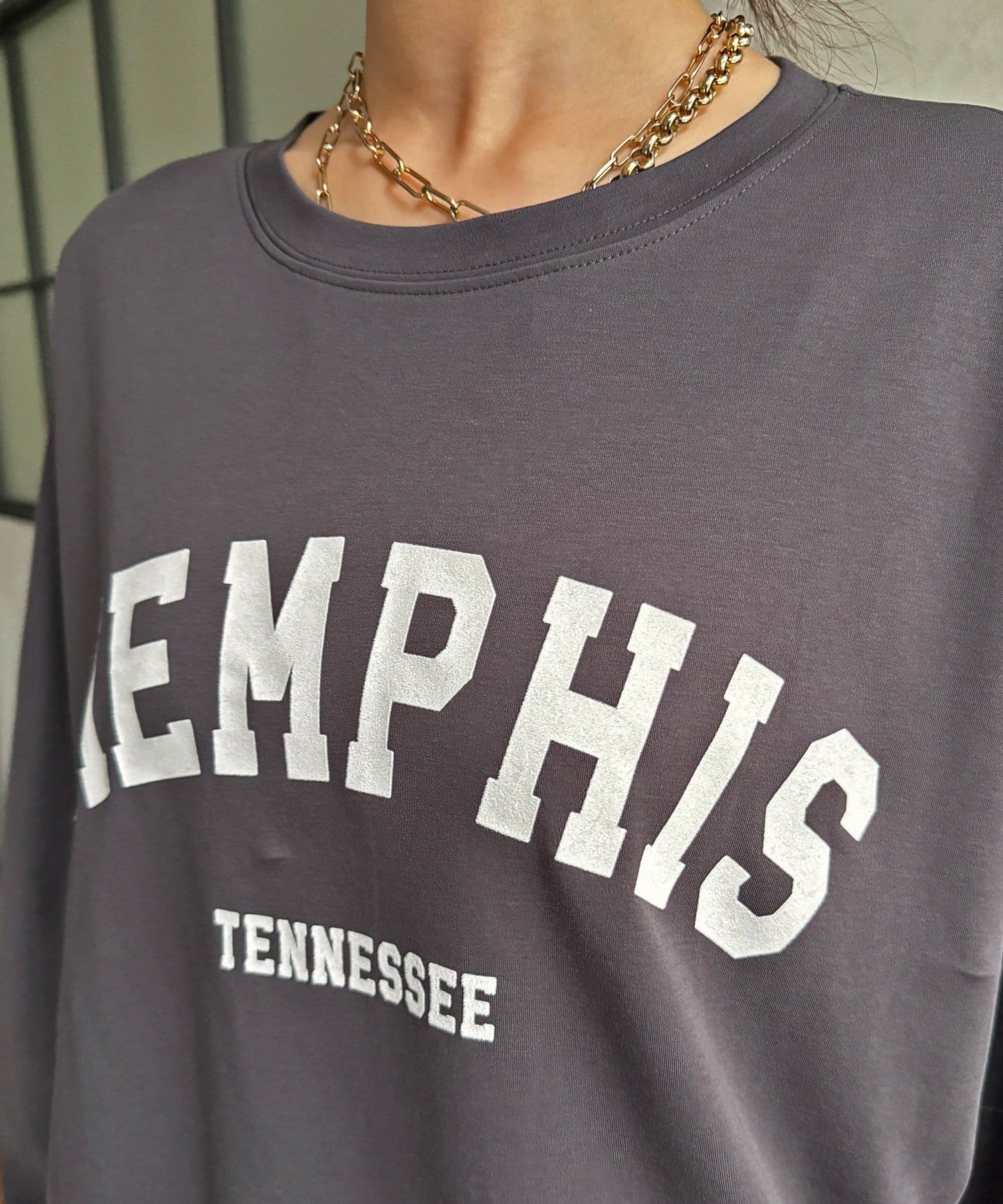 DOUDOU(ドゥドゥ) 【WEB限定】MEMPHISドルマンロゴロンTEE