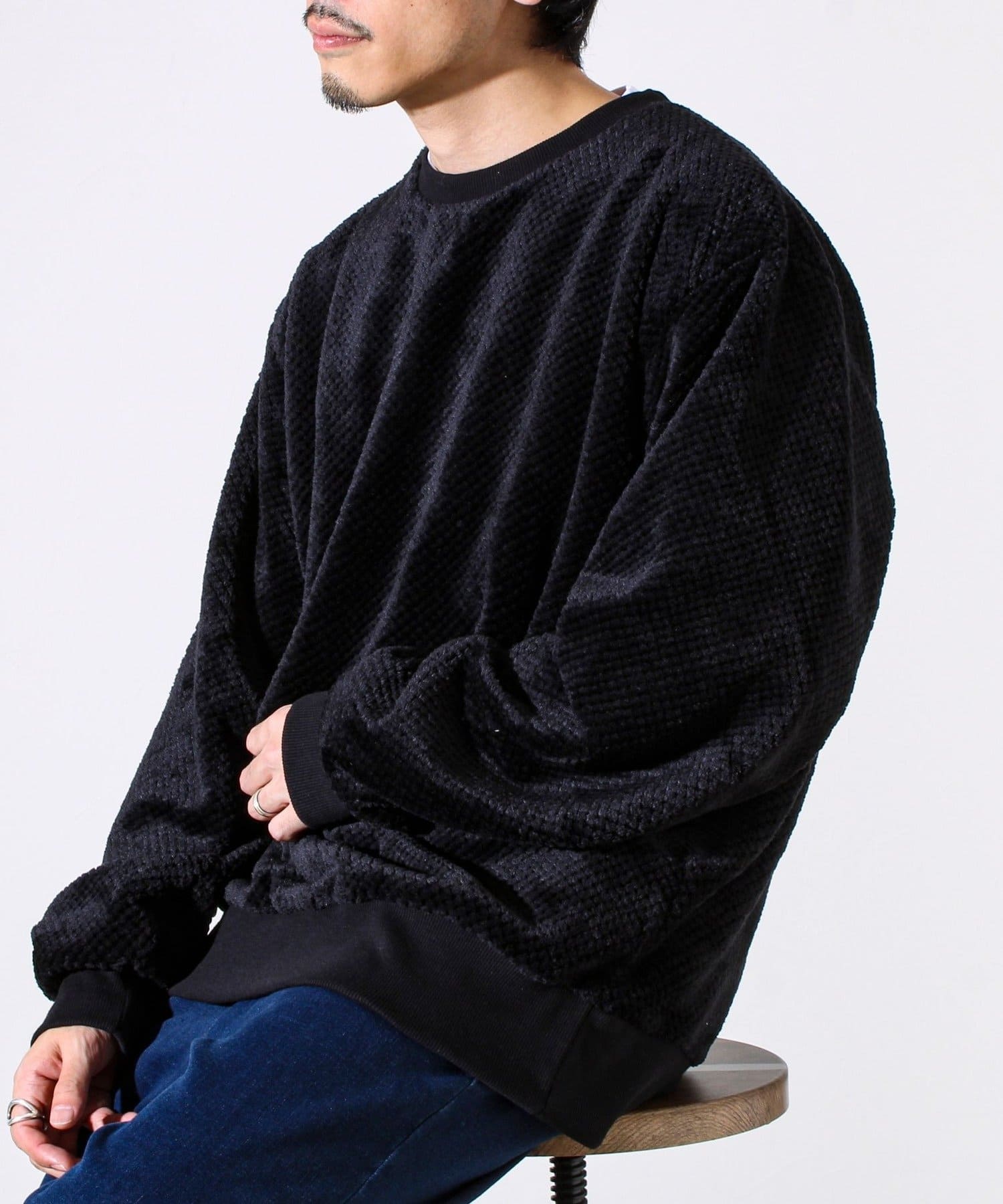 FREDY & GLOSTER(フレディ アンド グロスター) 【とろける暖かさ】パイナップルフリースクルーネックスウェット