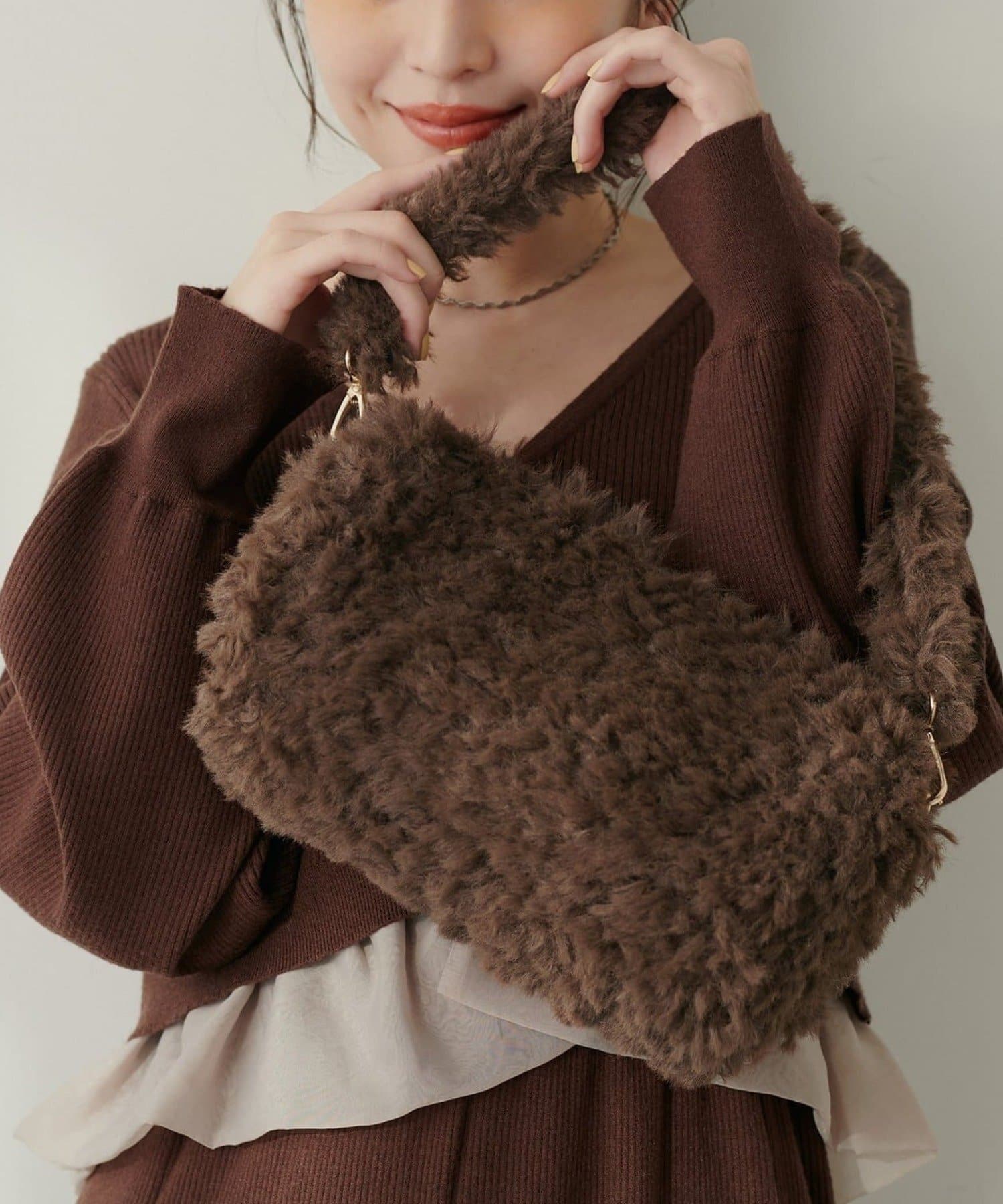 NICE CLAUP / OLIVE des OLIVE OUTLET(ナイスクラップ  / オリーブ デ オリーブ アウトレット) 【EVERY.VERY niceclaup】ファーミニバッグ