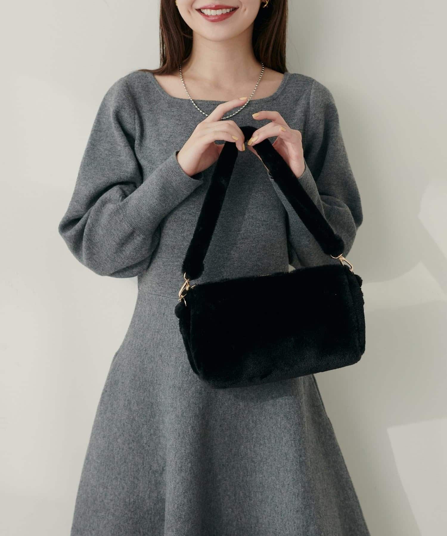 NICE CLAUP / OLIVE des OLIVE OUTLET(ナイスクラップ  / オリーブ デ オリーブ アウトレット) 【EVERY.VERY niceclaup】ファーミニバッグ