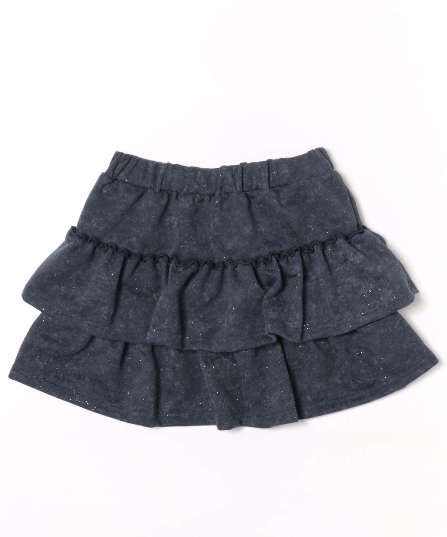 NICE CLAUP / OLIVE des OLIVE OUTLET(ナイスクラップ  / オリーブ デ オリーブ アウトレット) 【RMAF】ピグメント風スウェットティアードスカート