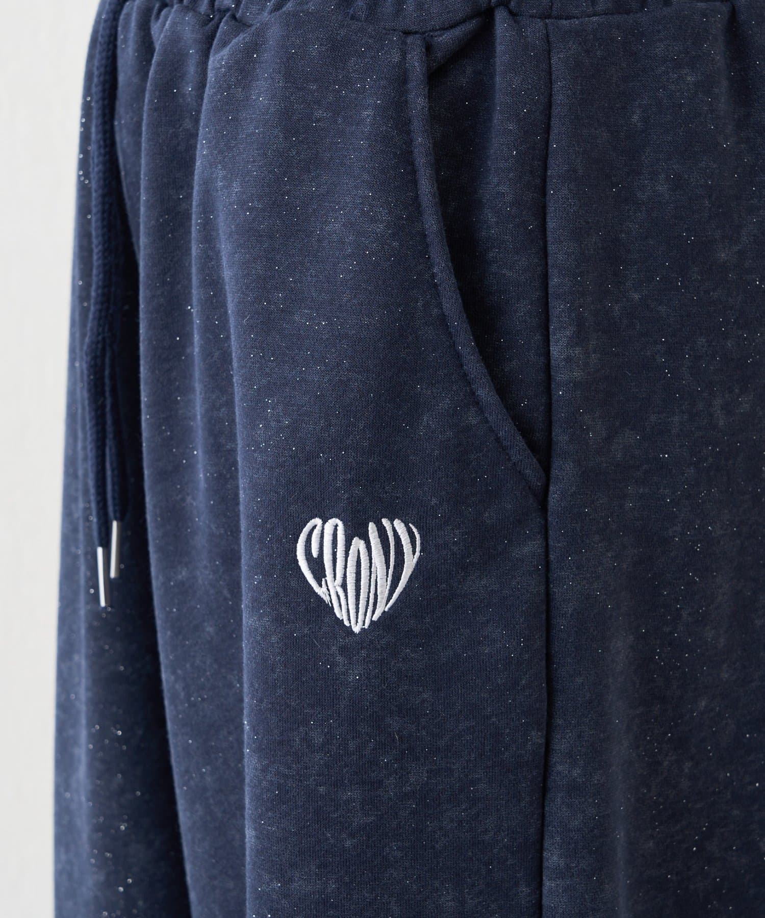 NICE CLAUP / OLIVE des OLIVE OUTLET(ナイスクラップ  / オリーブ デ オリーブ アウトレット) セットアップで着れるパーカーもあります【RMAF】ピグメント風スウェットパンツ