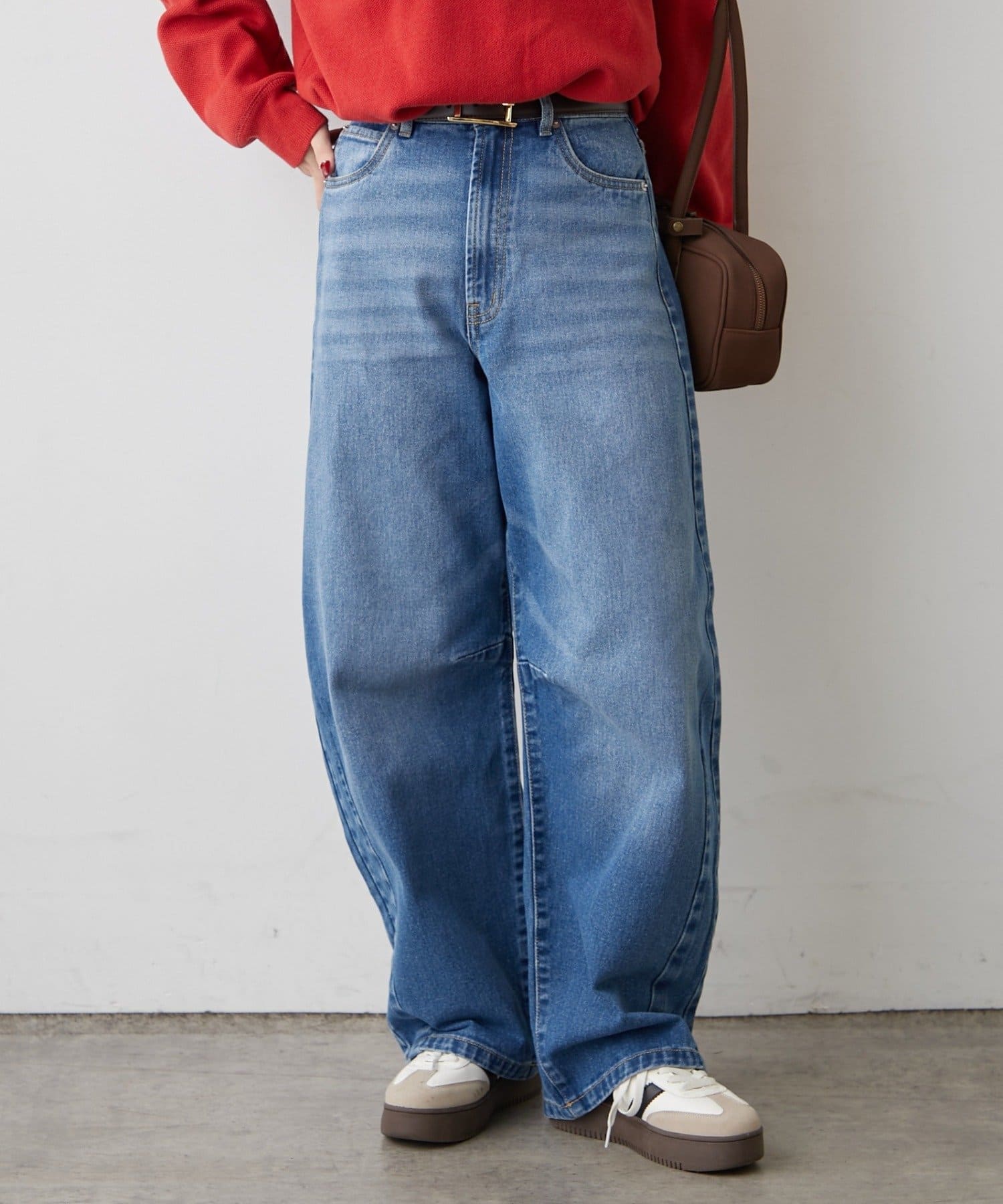 Remind me and forever(リマインドミーアンドフォーエバー) 【2026SS】カーブラインデニムパンツ