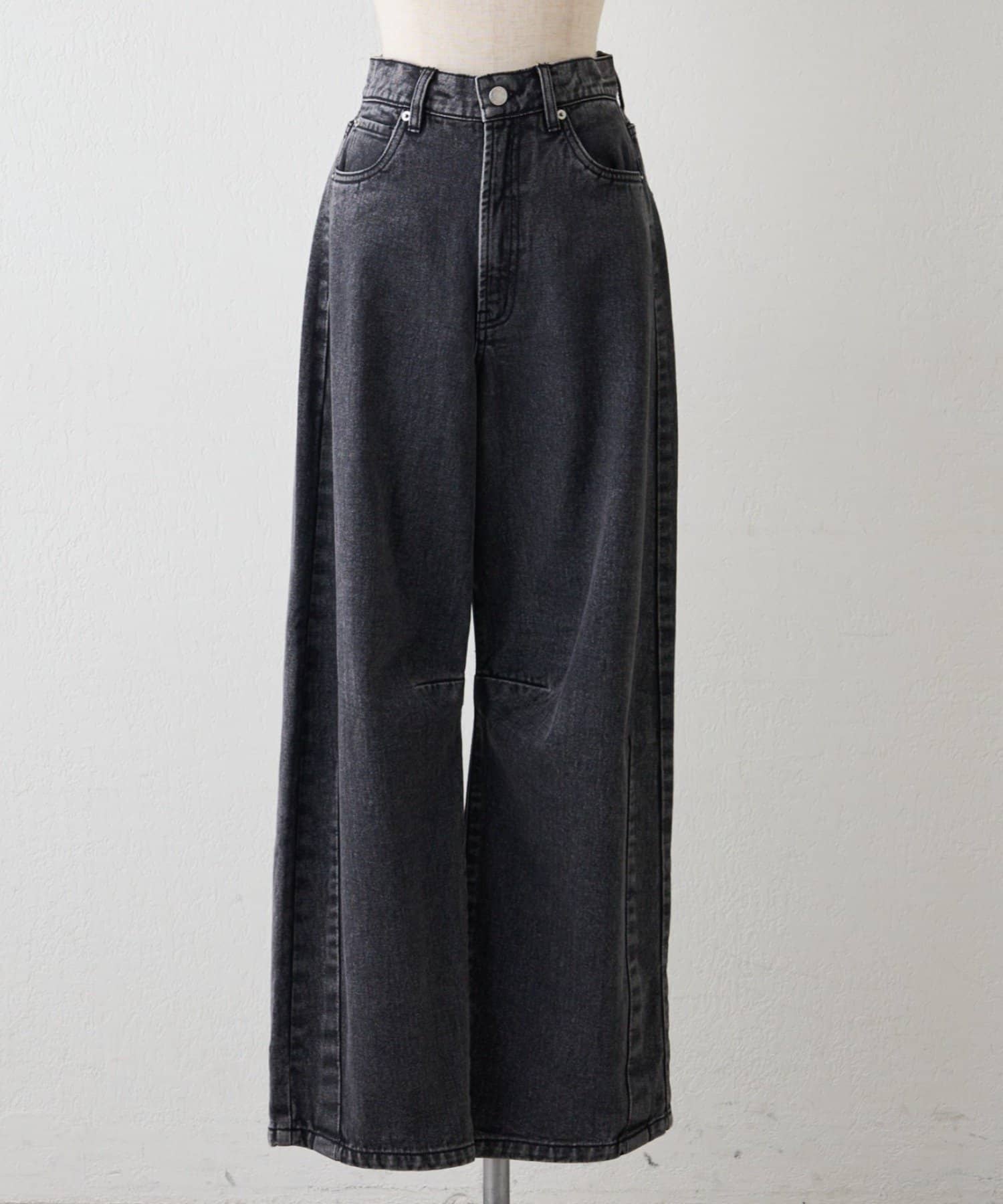 Remind me and forever(リマインドミーアンドフォーエバー) 【2026SS】カーブラインデニムパンツ