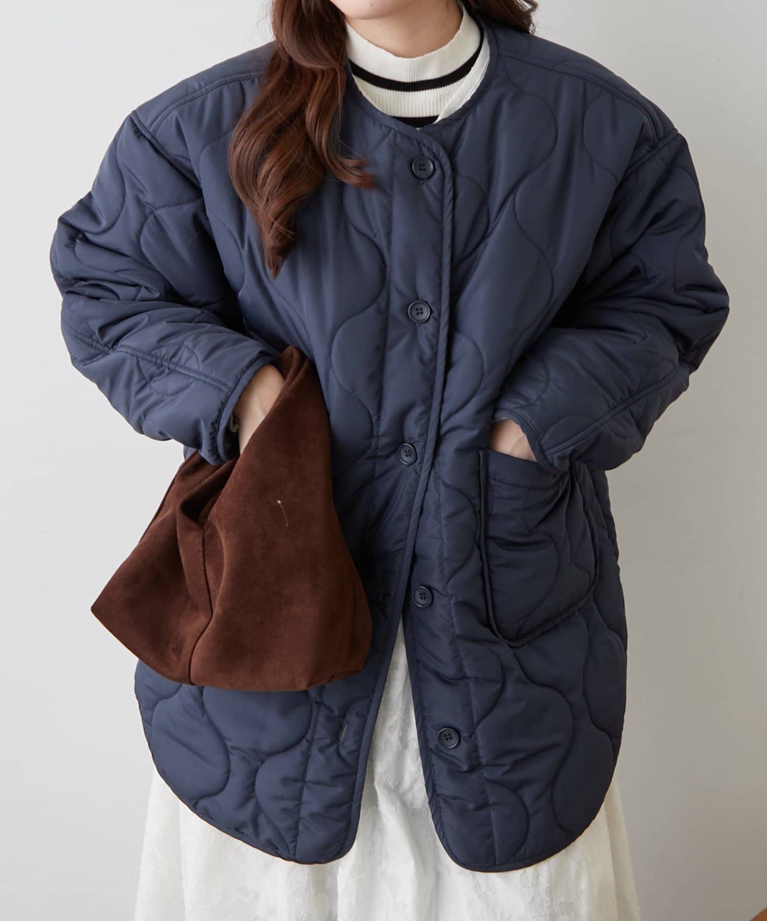 Remind me and forever(リマインドミーアンドフォーエバー) 人気シリーズ！軽くてあたたか、パイピングキルトジャケット