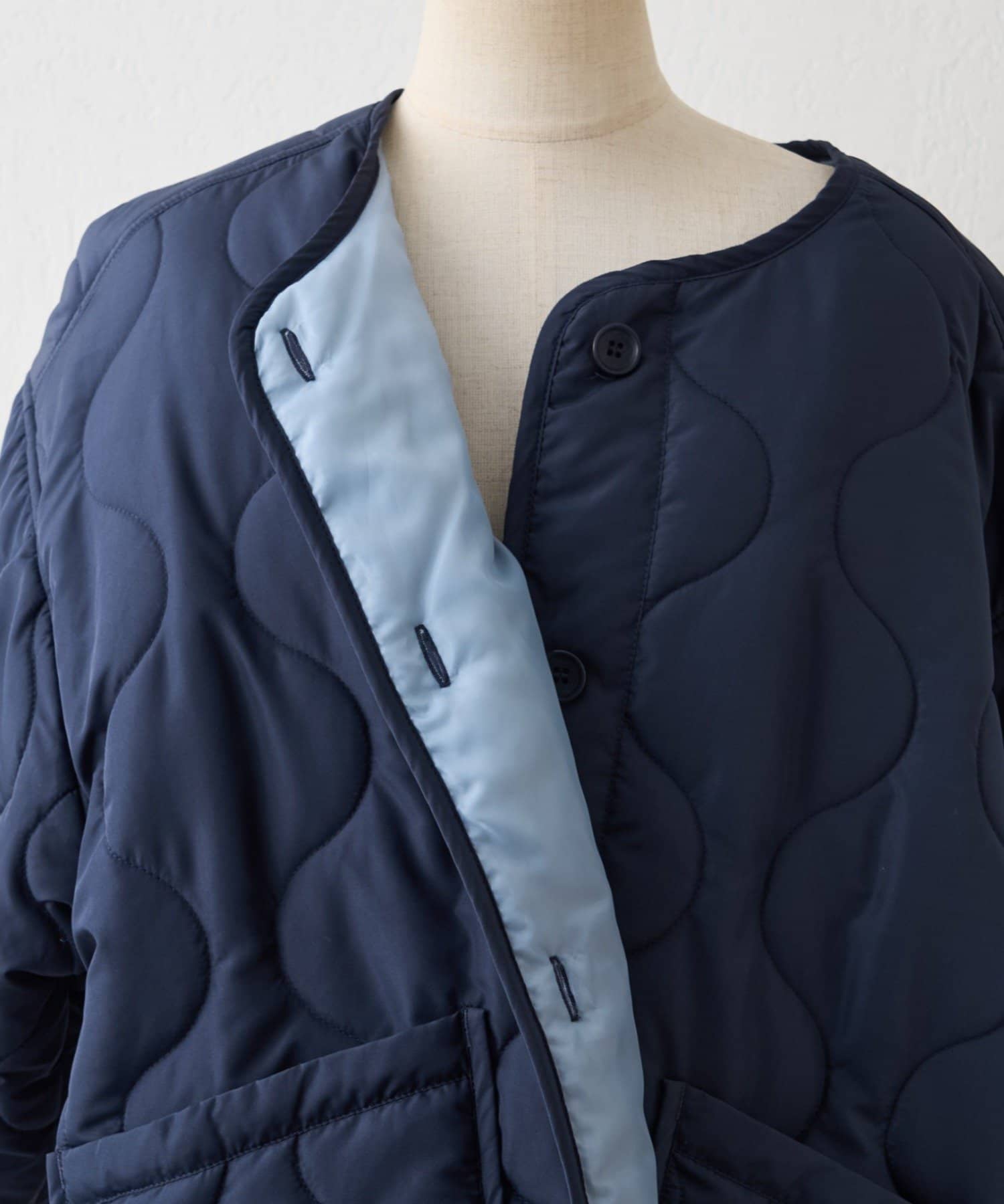 Remind me and forever(リマインドミーアンドフォーエバー) 人気シリーズ！軽くてあたたか、パイピングキルトジャケット