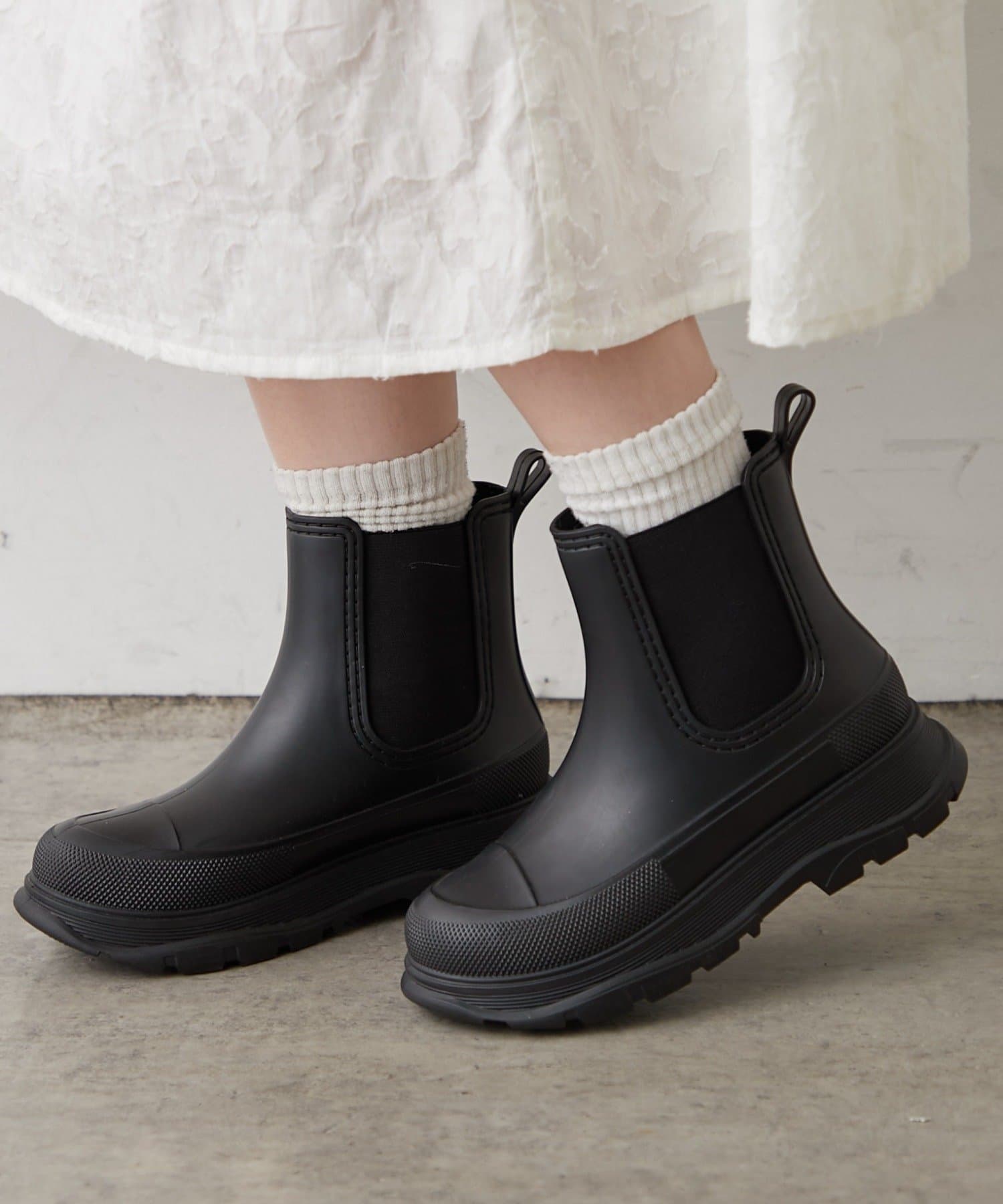 Remind me and forever(リマインドミーアンドフォーエバー) 【WEB限定】厚底サイドゴアレインブーツ