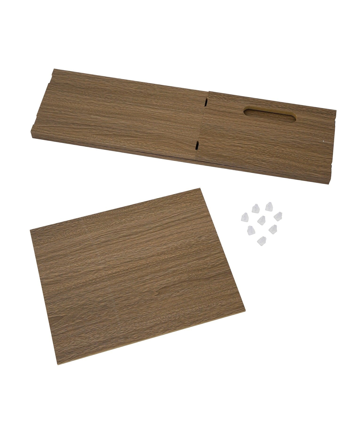 3COINS(スリーコインズ) 折りたたみ木目調収納ボックススリム