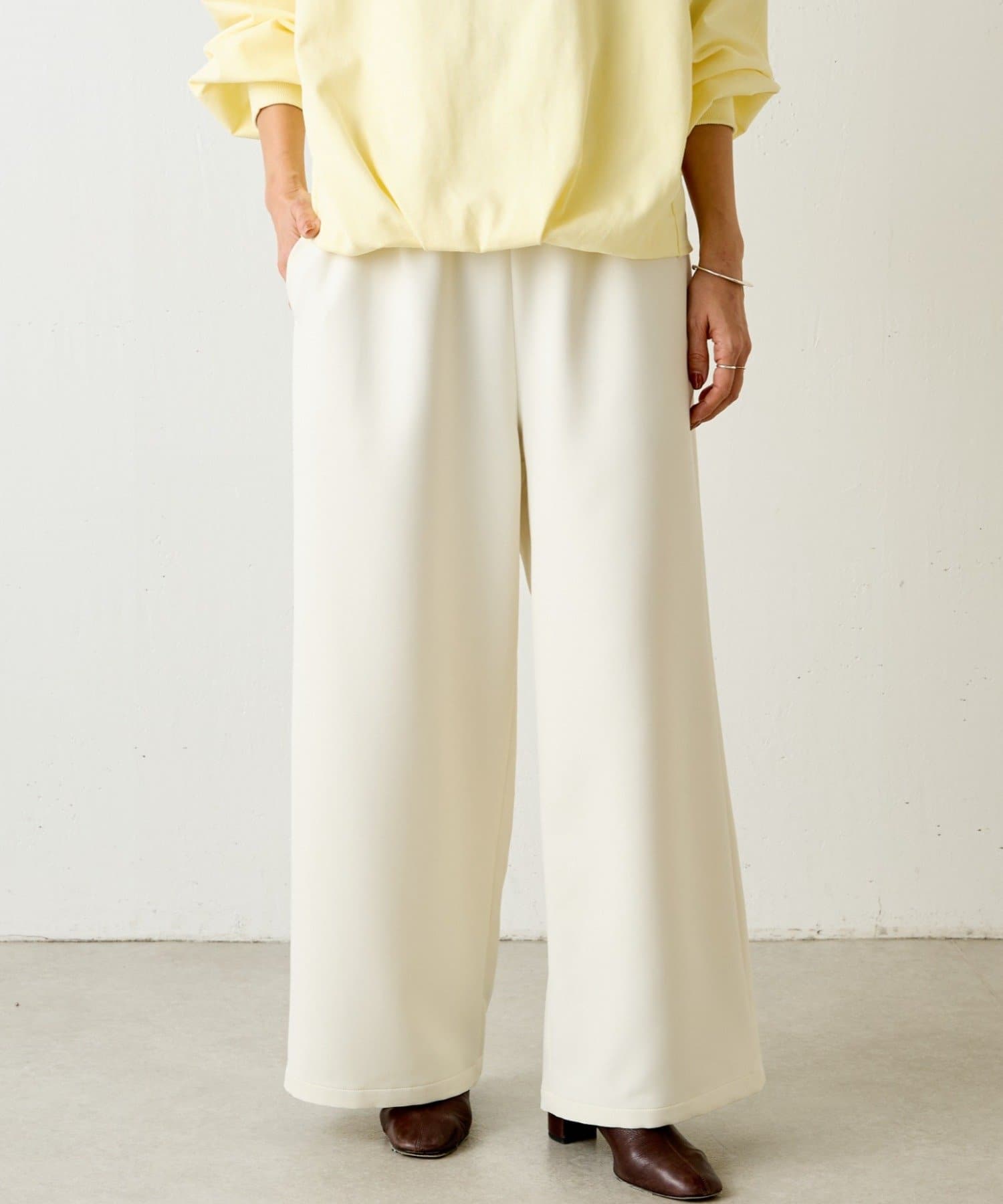 BEARDSLEY(ビアズリー) ダブルクロスウエストリブパンツ