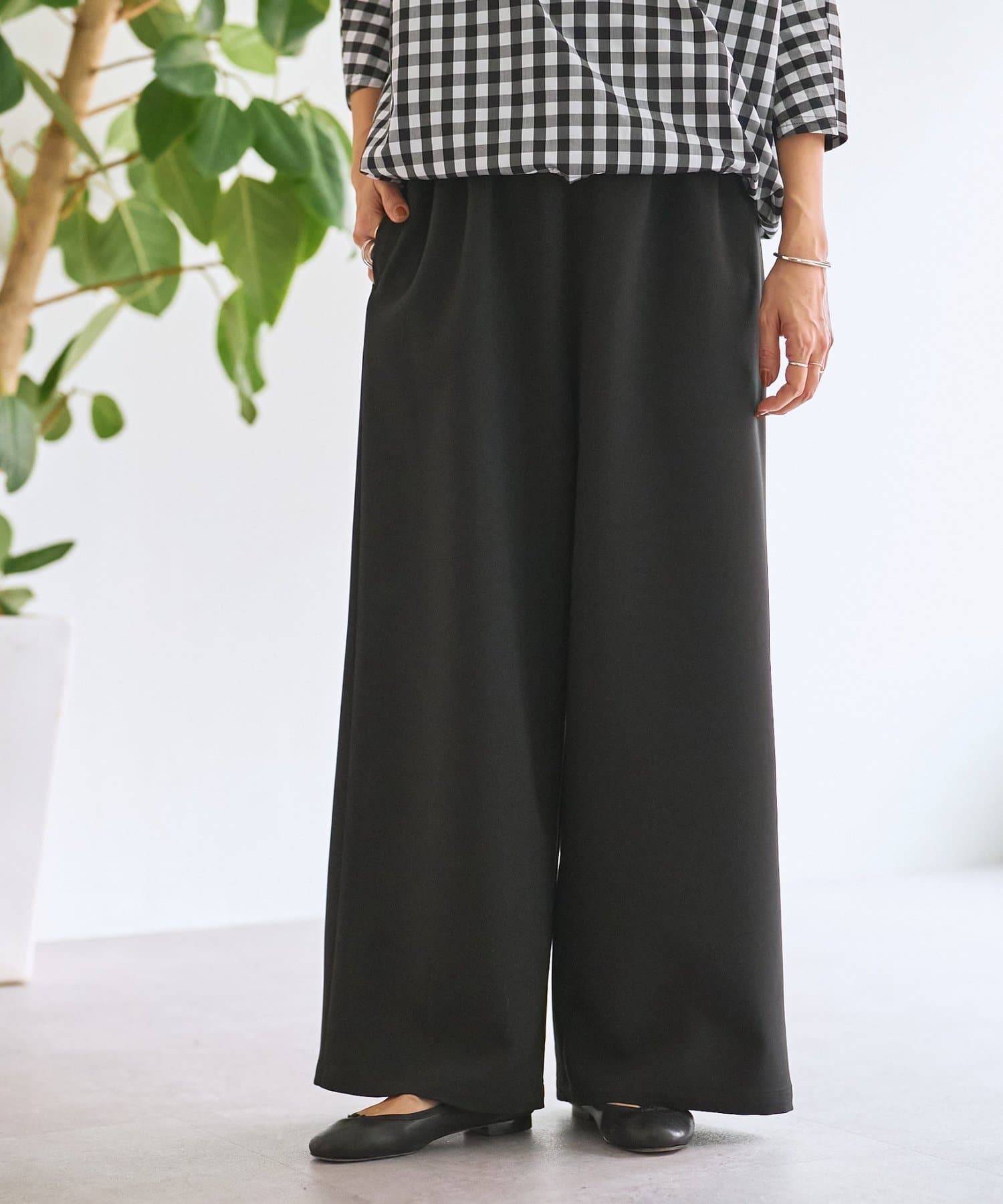 BEARDSLEY(ビアズリー) ダブルクロスウエストリブパンツ