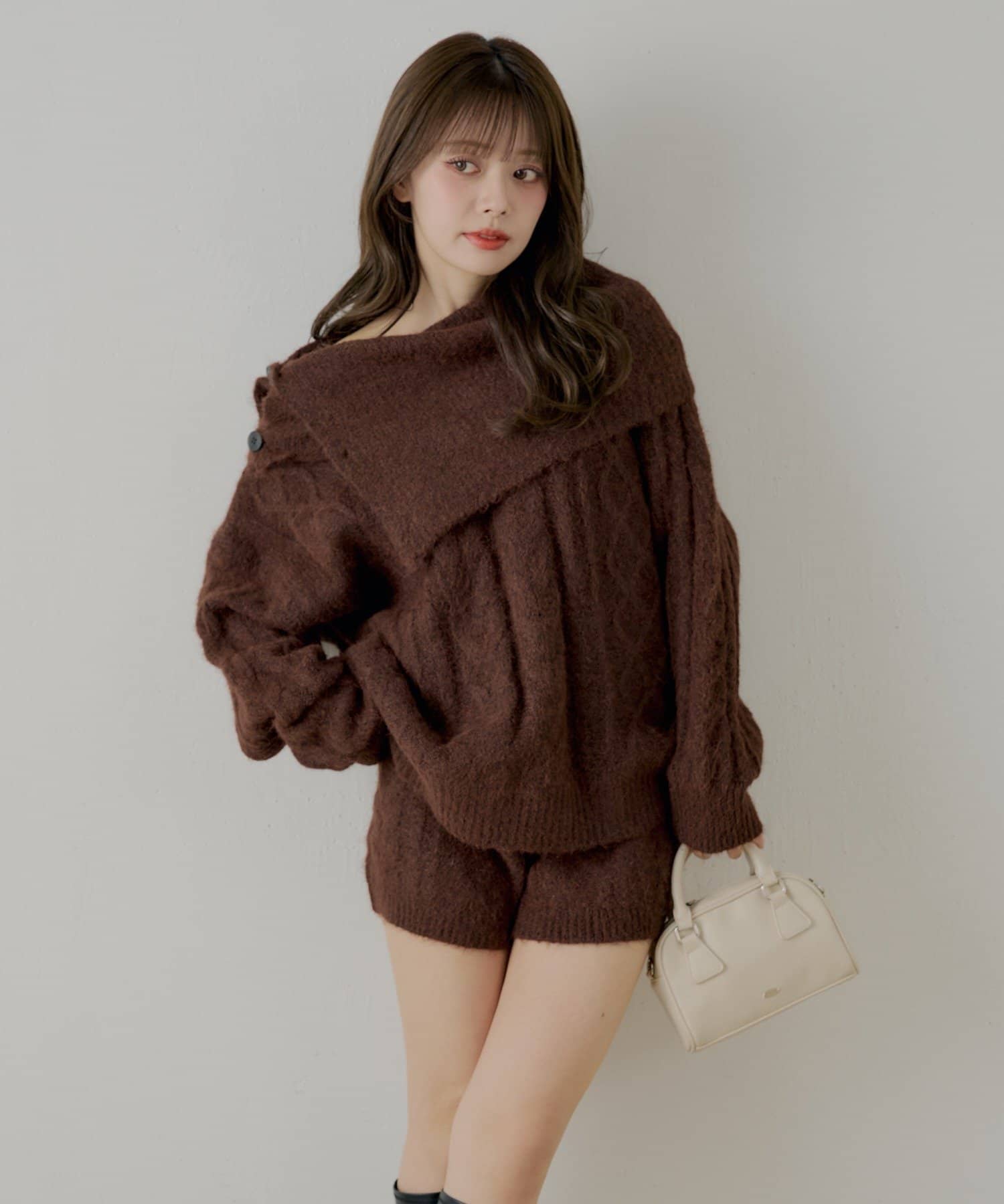 Chico(チコ) 【セットアップ対応】ケーブルショートパンツ