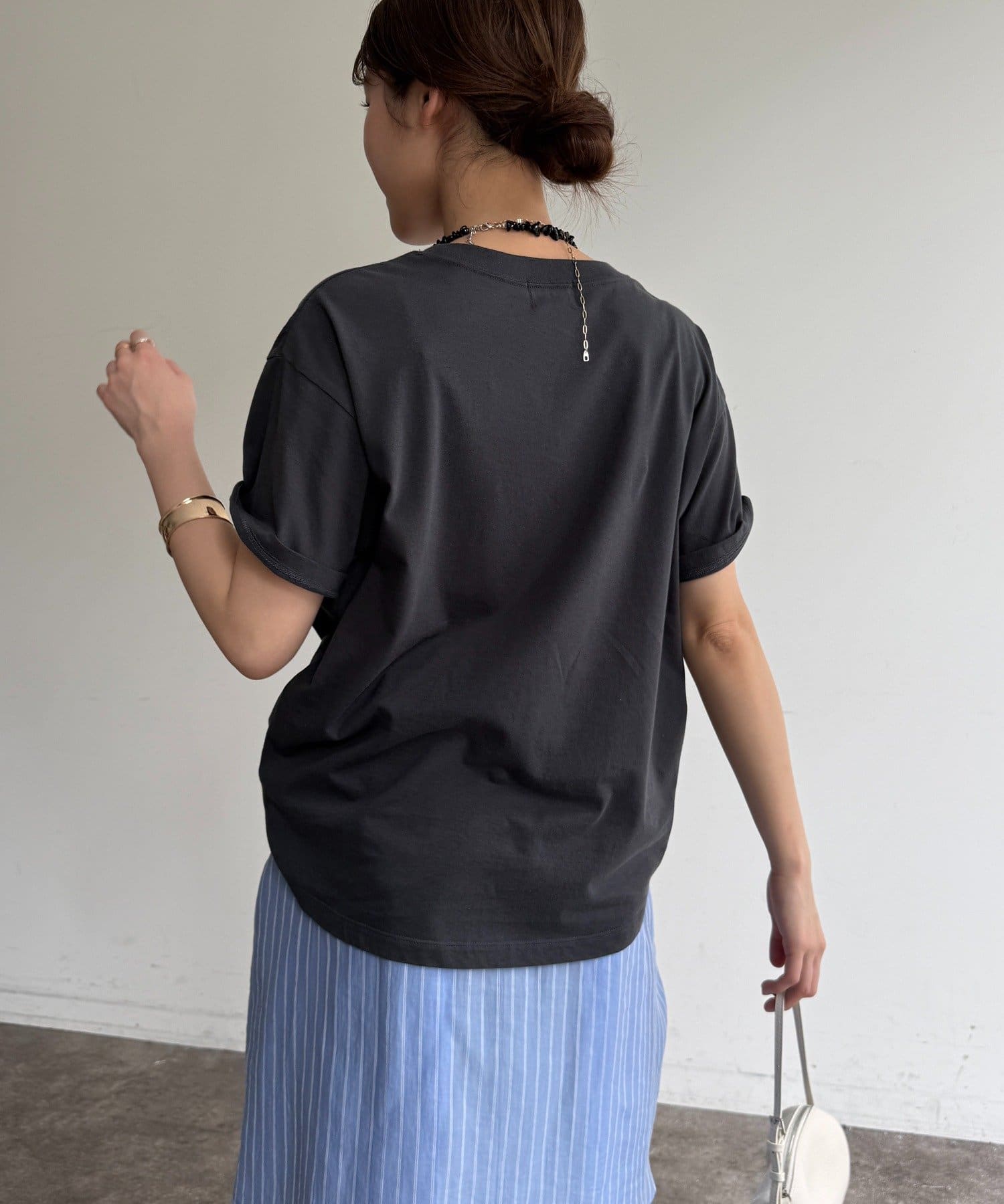 DOUDOU(ドゥドゥ) グリッターラメロゴTEE