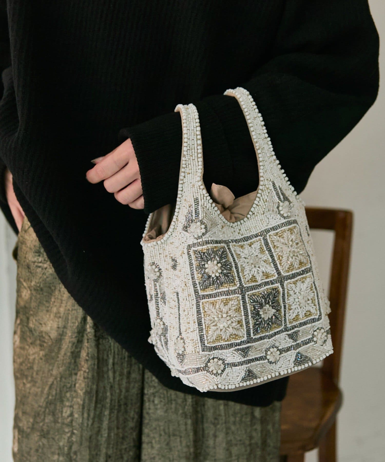 ear PAPILLONNER(イア パピヨネ) 【IMAYIN(イマイエン)】ビーズバッグ