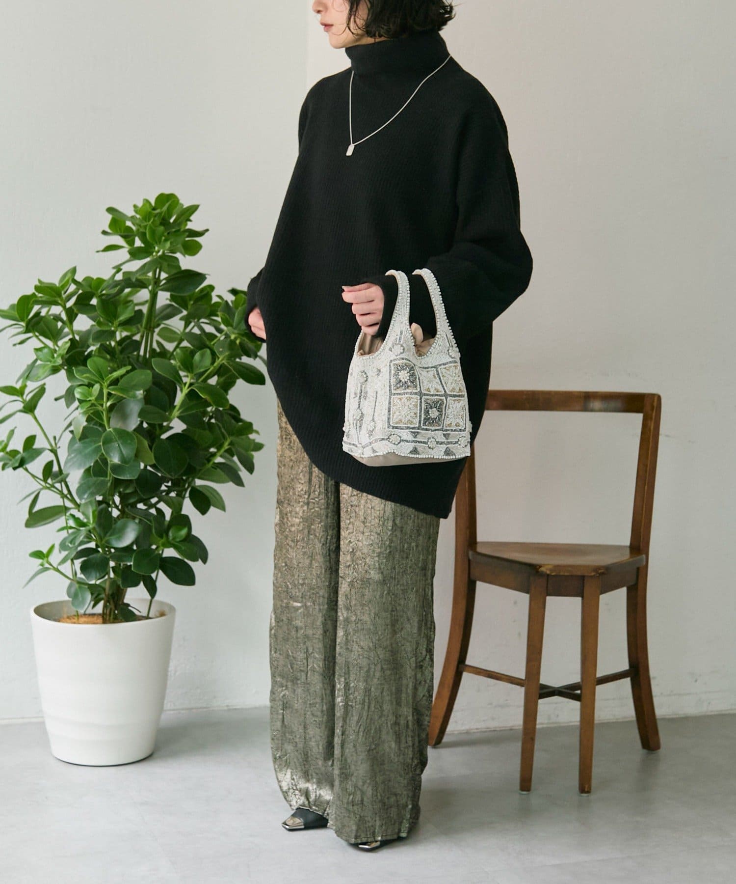 ear PAPILLONNER(イア パピヨネ) 【IMAYIN(イマイエン)】ビーズバッグ