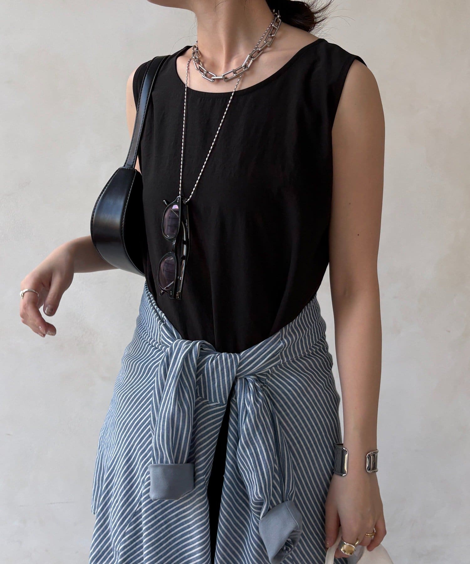 DOUDOU(ドゥドゥ) ハイツイストタンクロングワンピース