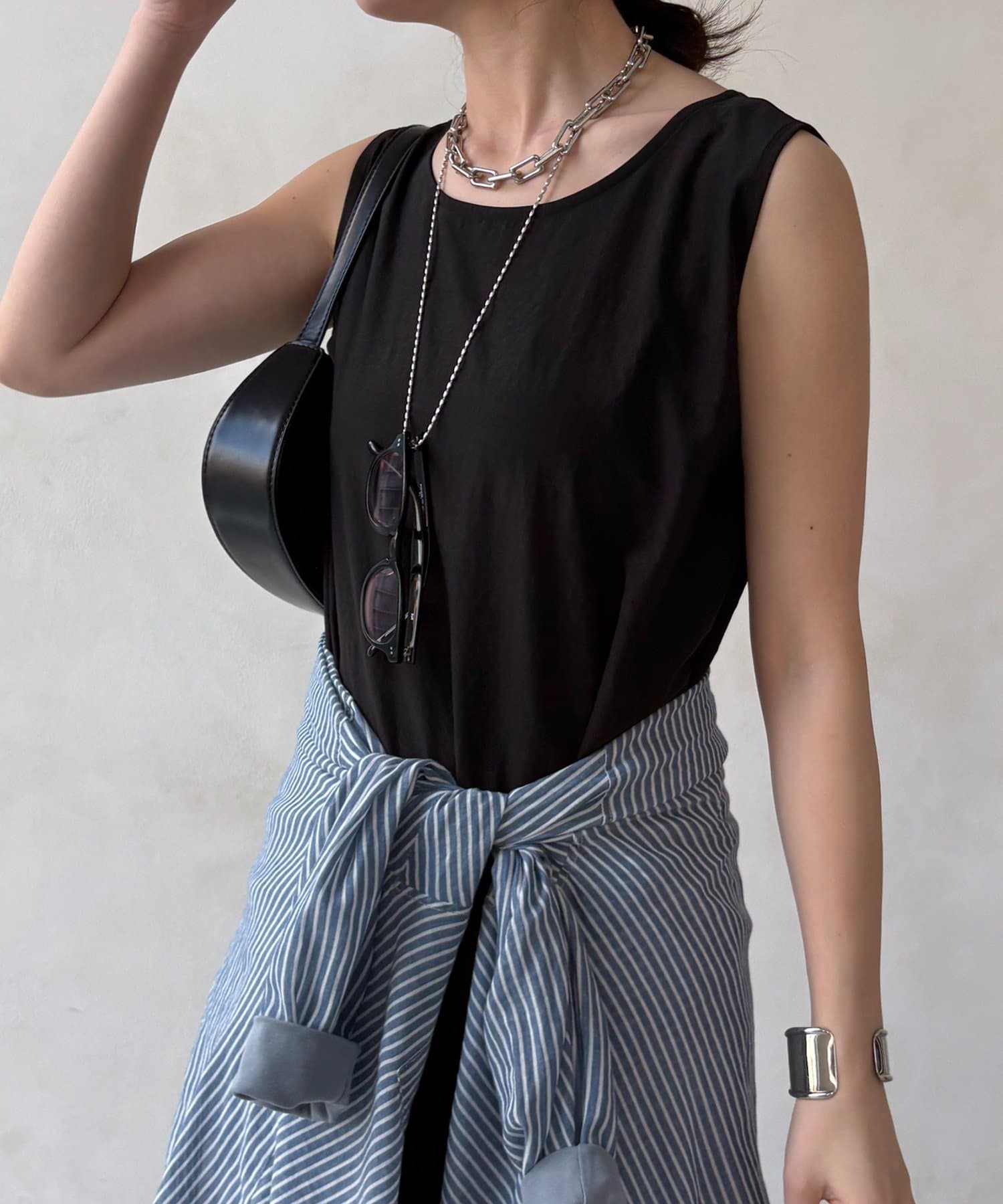 DOUDOU(ドゥドゥ) ハイツイストタンクロングワンピース