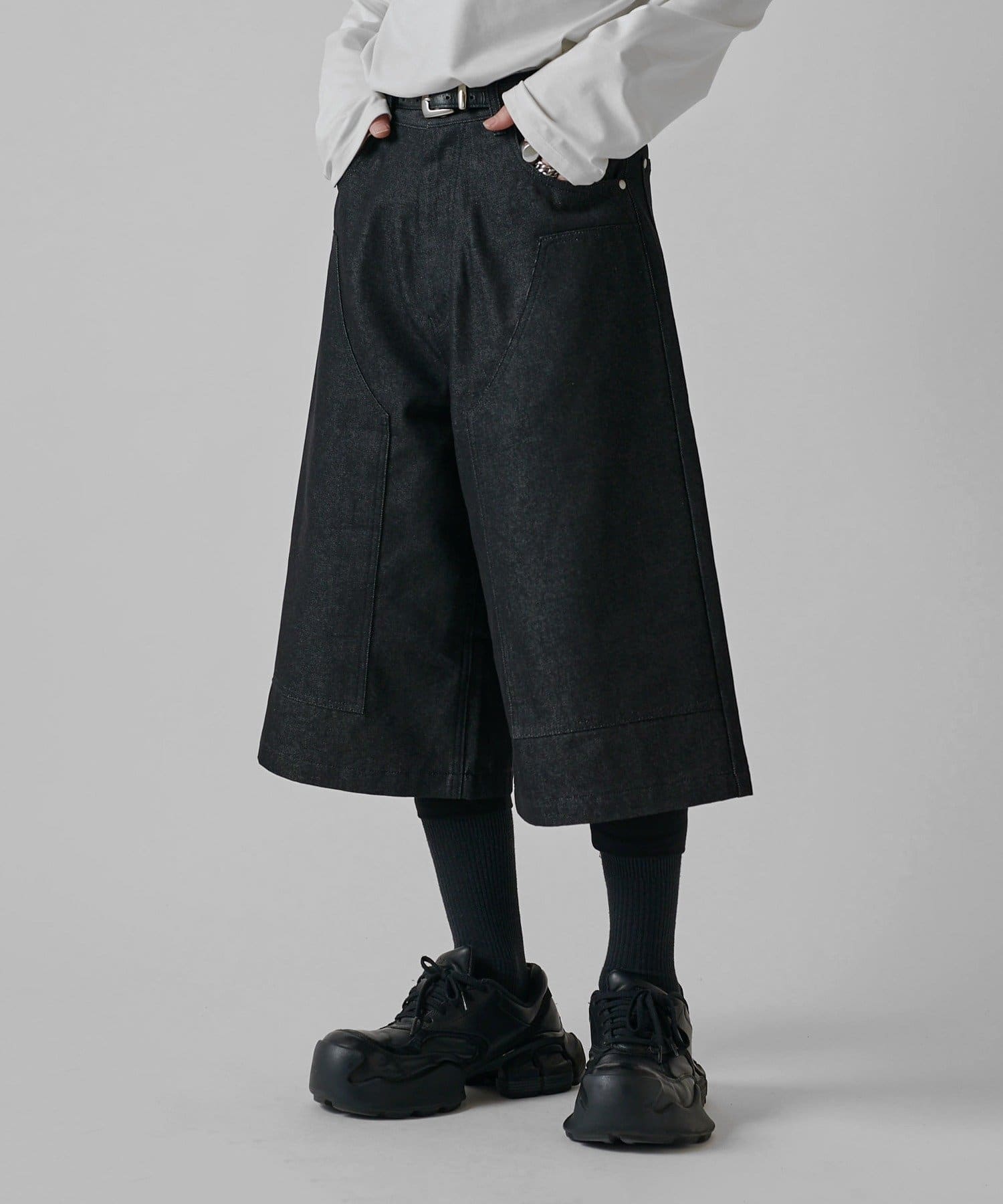 Lui's(ルイス) 【Neucon】ダブルニーワイドデニムジョーツ