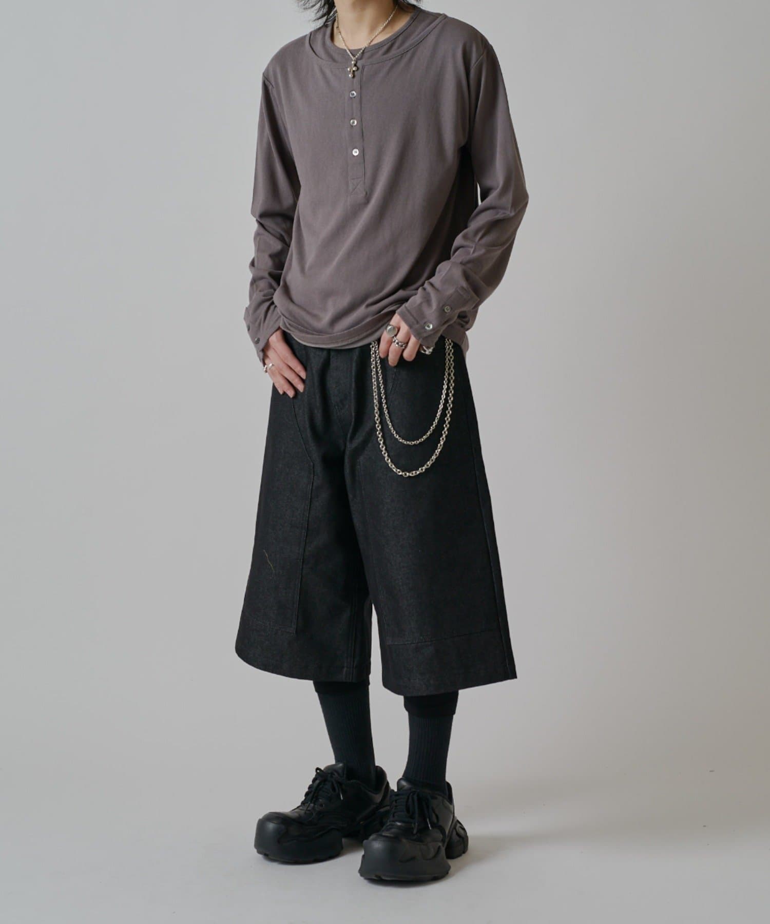 Lui's(ルイス) 【Neucon】ダブルニーワイドデニムジョーツ