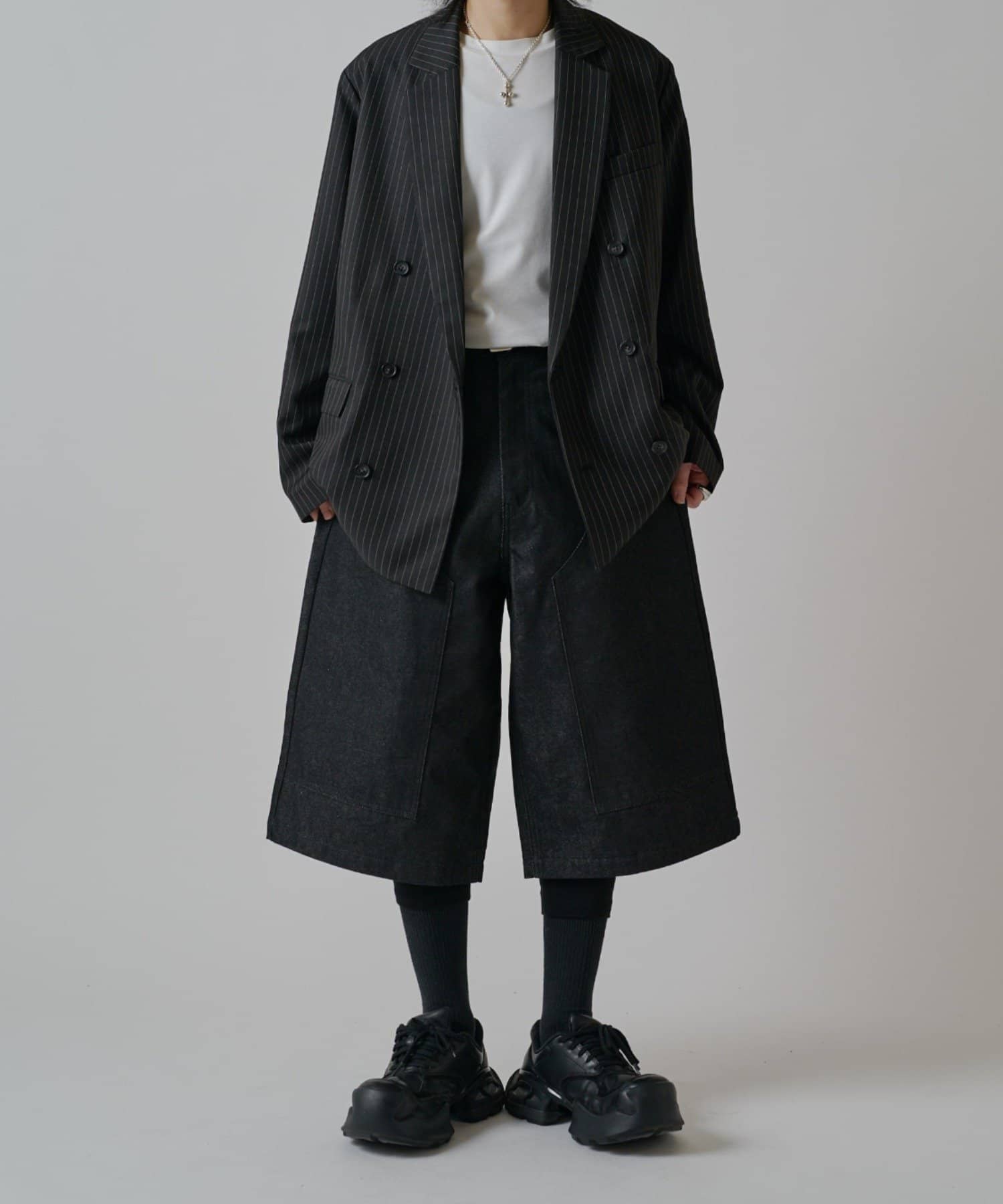 Lui's(ルイス) 【Neucon】ダブルニーワイドデニムジョーツ