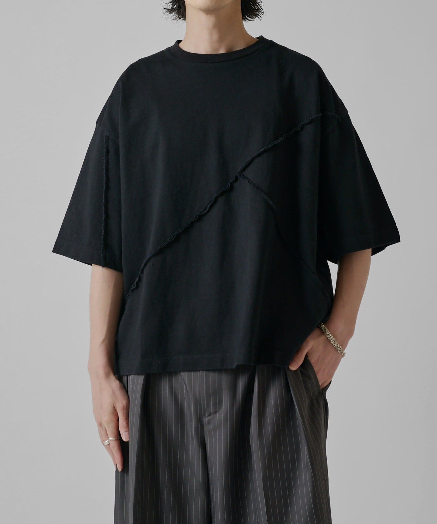 Lui's(ルイス) 【Neucon】リビルド切替ワイドショートTシャツ