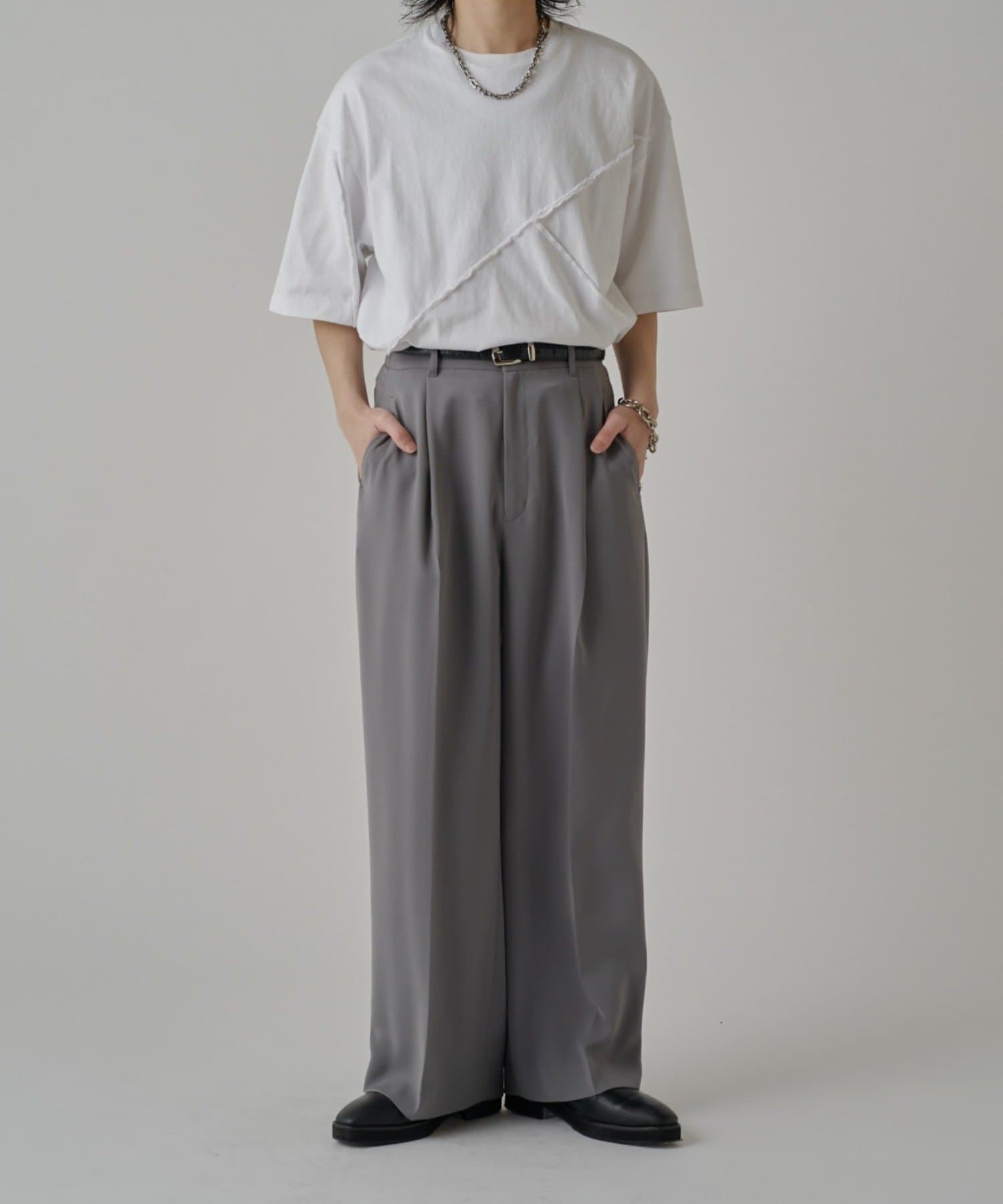 Lui's(ルイス) 【Neucon】リビルド切替ワイドショートTシャツ