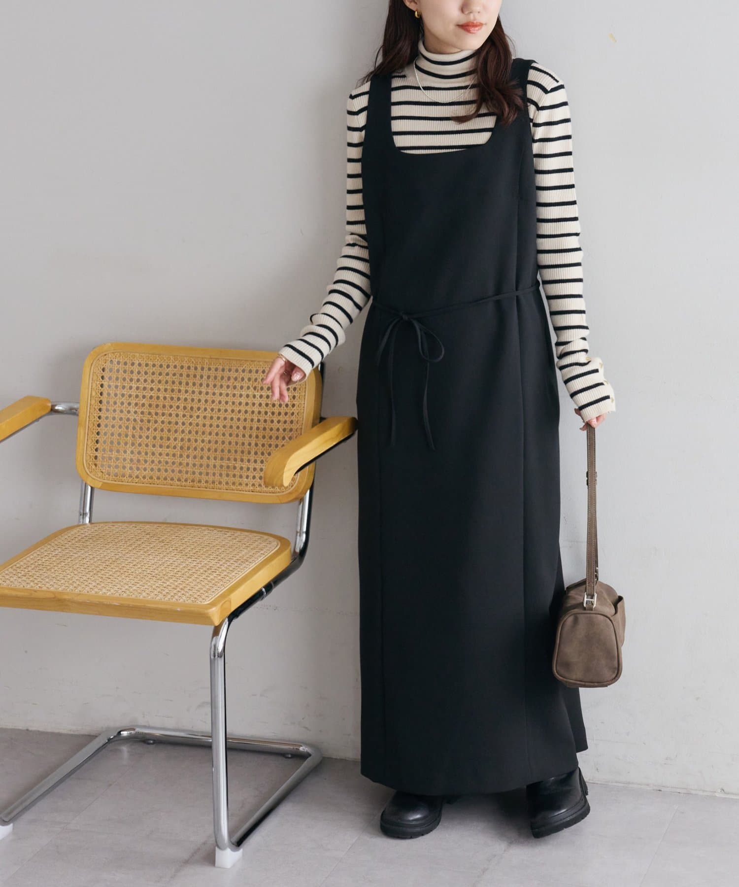 DISCOAT(ディスコート) 【SS先行予約】Uネックノースリワンピース