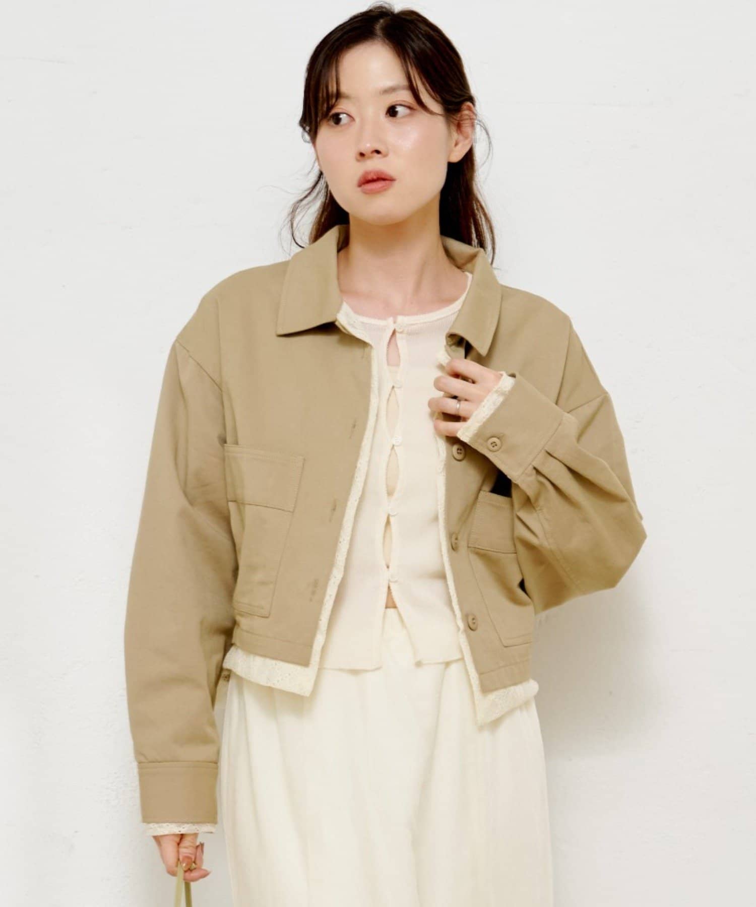 Kastane(カスタネ) 【12.25(木)0:00発売/WEB先行】レイヤードショートシャツジャケット