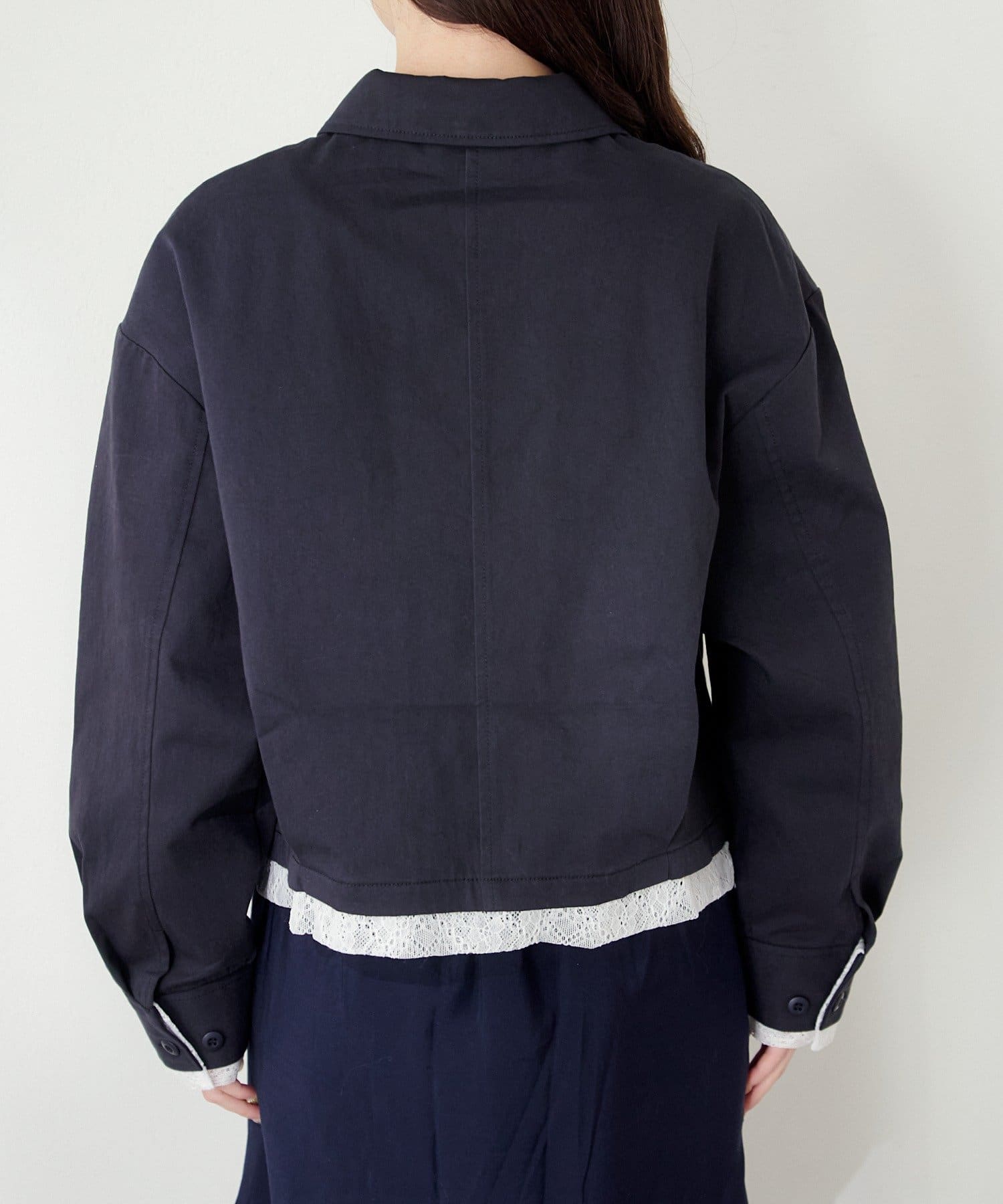 Kastane(カスタネ) レイヤードショートシャツジャケット