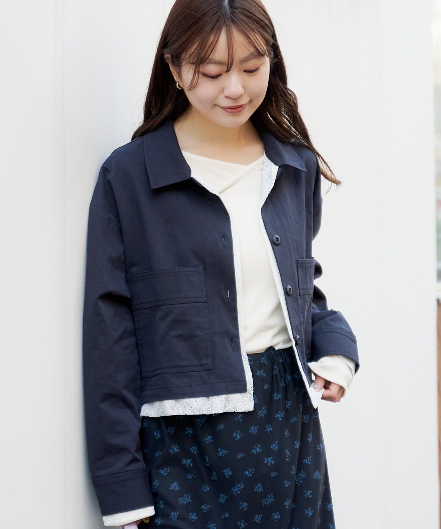 Kastane(カスタネ) 【12.25(木)0:00発売/WEB先行】レイヤードショートシャツジャケット