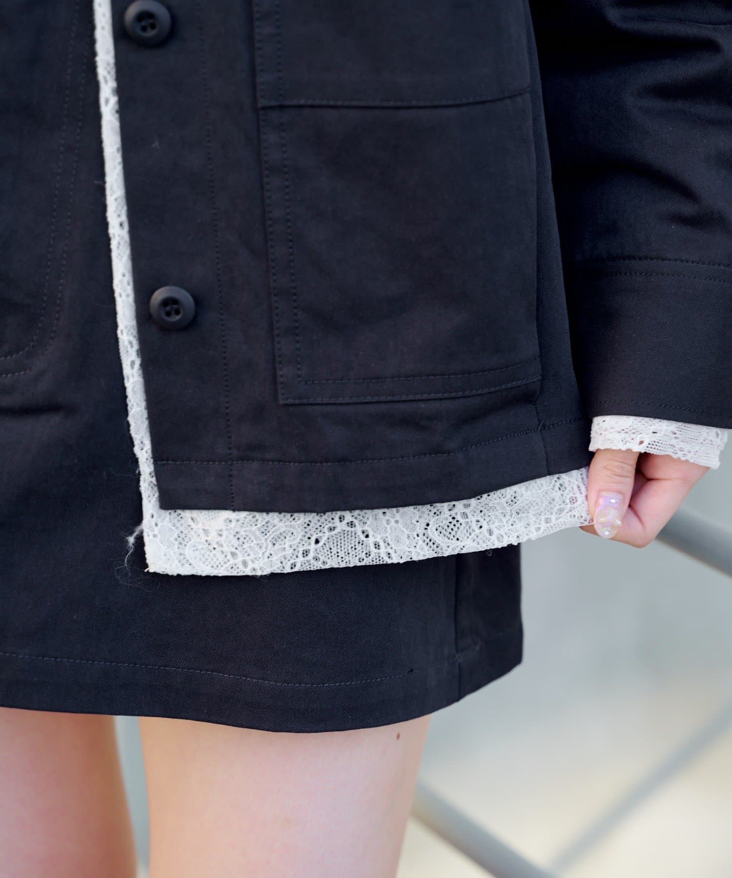 Kastane(カスタネ) レイヤードミドルシャツジャケット