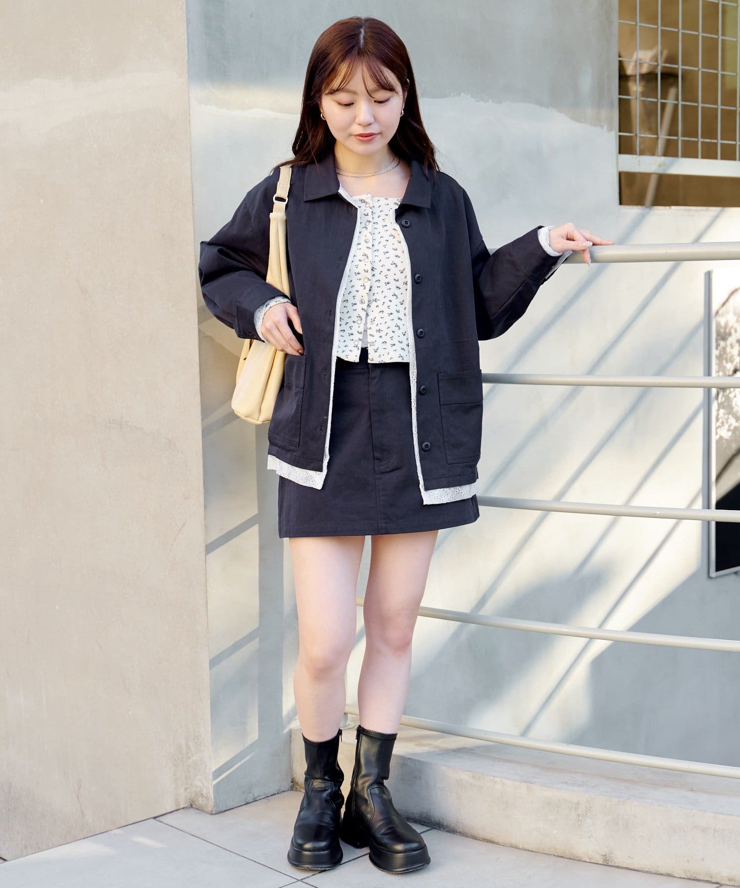 Kastane(カスタネ) 【12.25(木)0:00発売/SETUP対応】レイヤードミニスカート