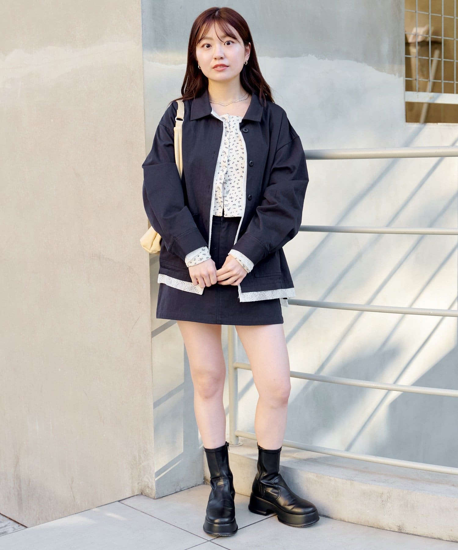 Kastane(カスタネ) 【12.25(木)0:00発売/SETUP対応】レイヤードミニスカート