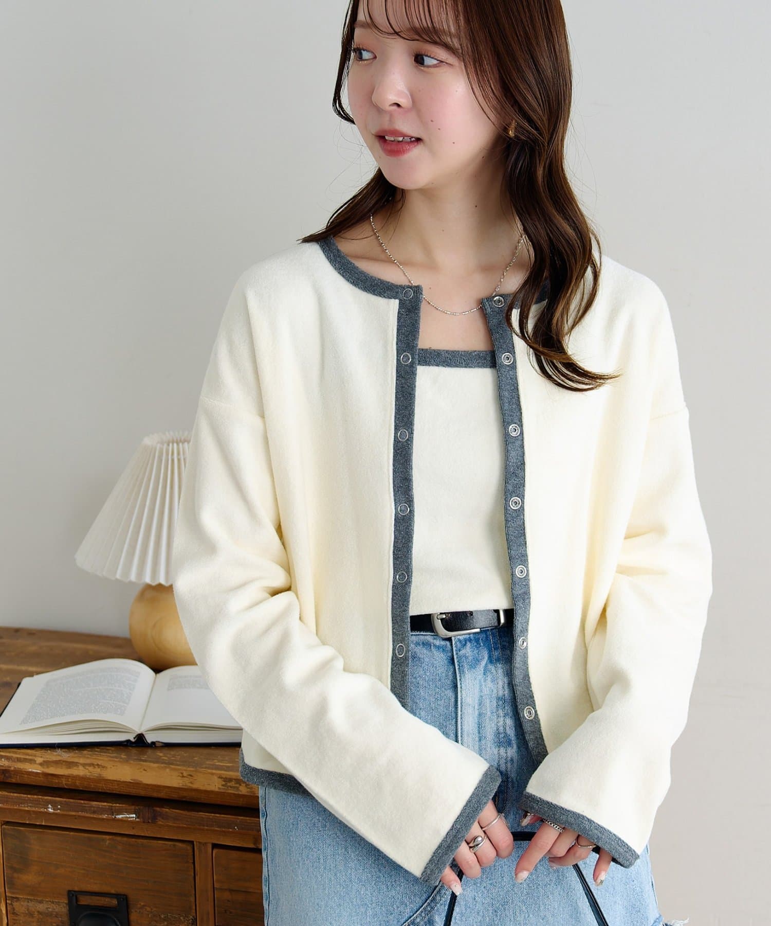 DISCOAT(ディスコート) 【SS先行予約】パイルリングドットパイピングアンサンブル