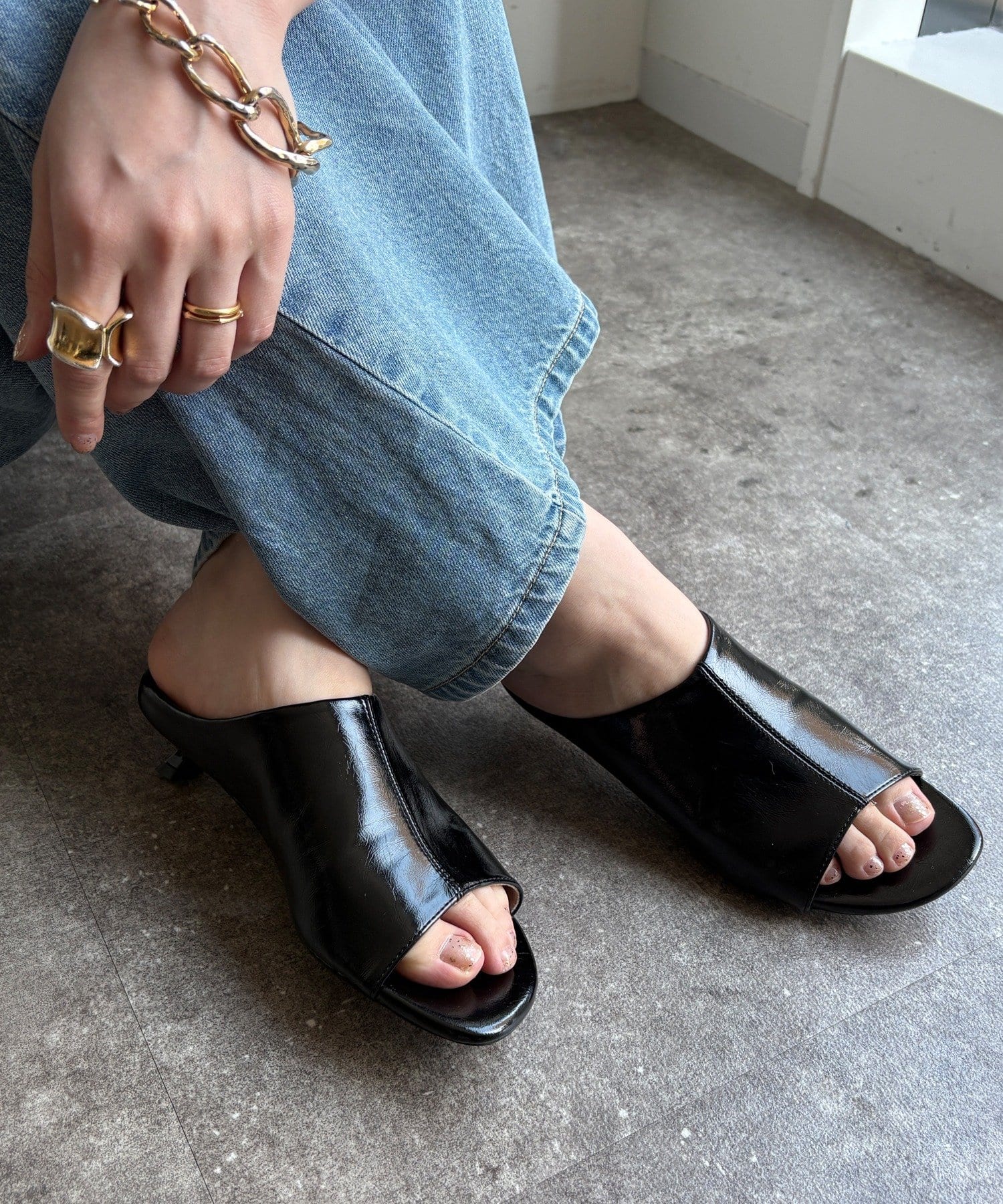 DOUDOU(ドゥドゥ) 【WEB限定】ミュールサンダル