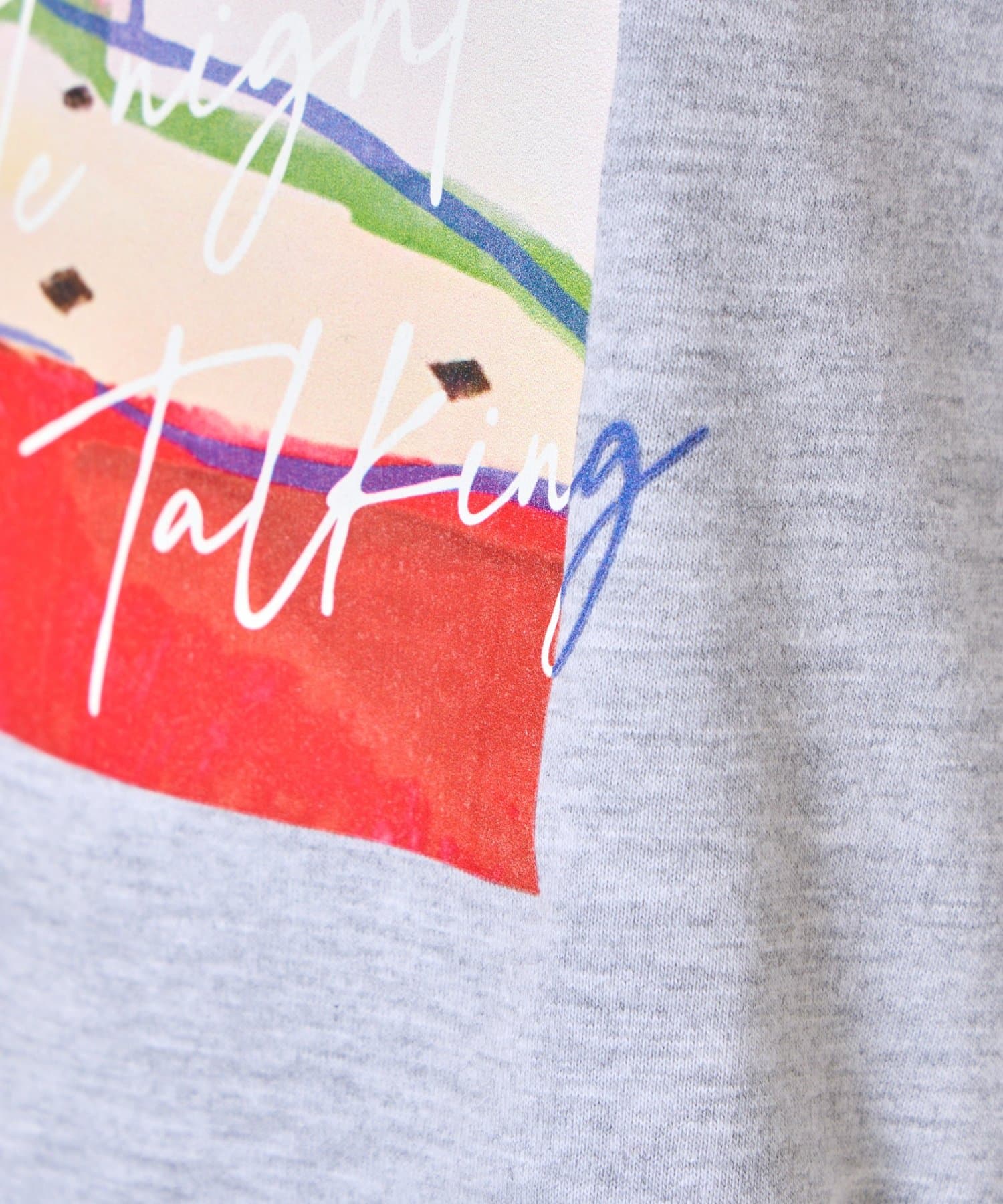 Jena　espace merveilleux(ジェナ　エスパスメルヴェイユ) 【着るだけ主役】アートプリントスリットT