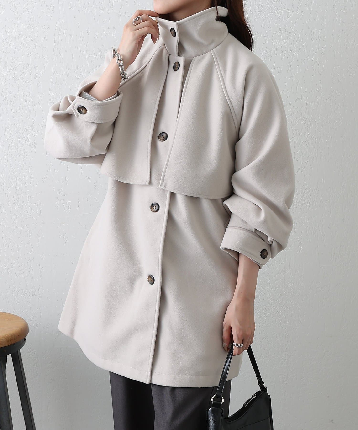 COLONY 2139(コロニー トゥーワンスリーナイン) 2WAYカラーミドルコート