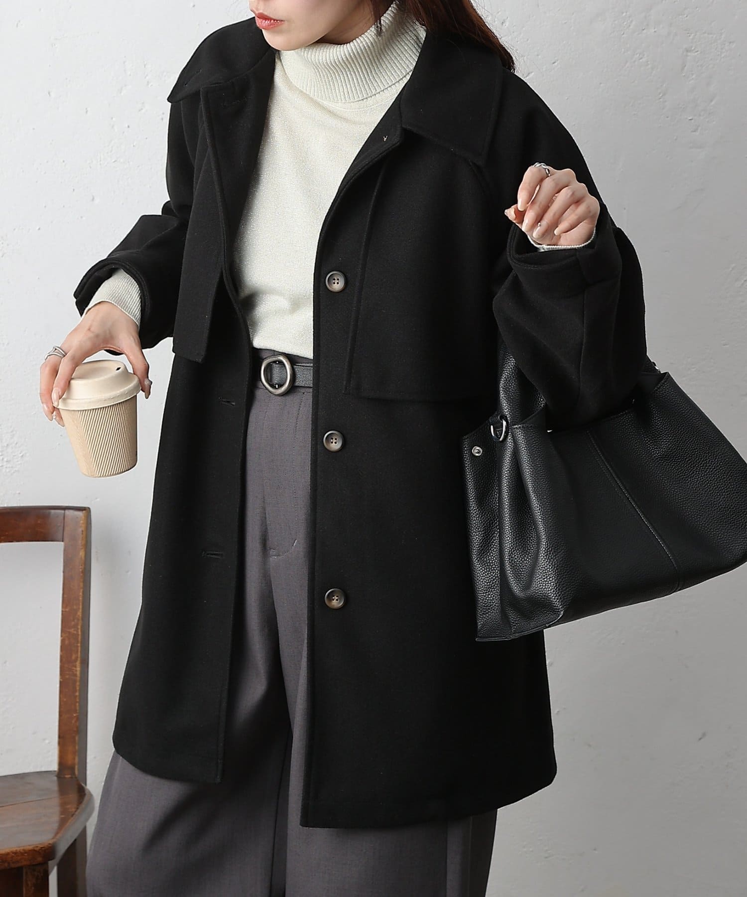 COLONY 2139(コロニー トゥーワンスリーナイン) 2WAYカラーミドルコート