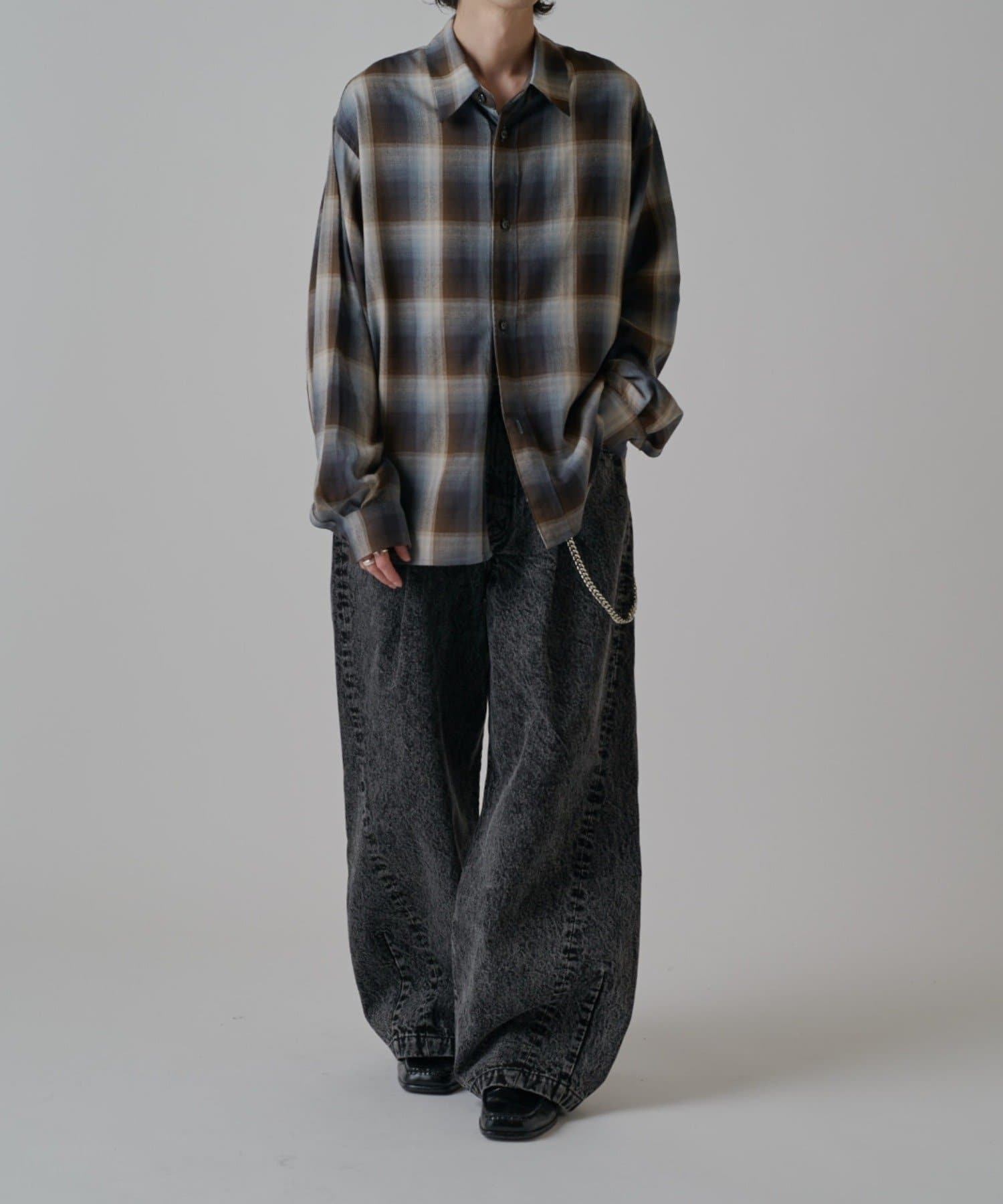 Lui's(ルイス) オンブレーチェックオーバーシャツ