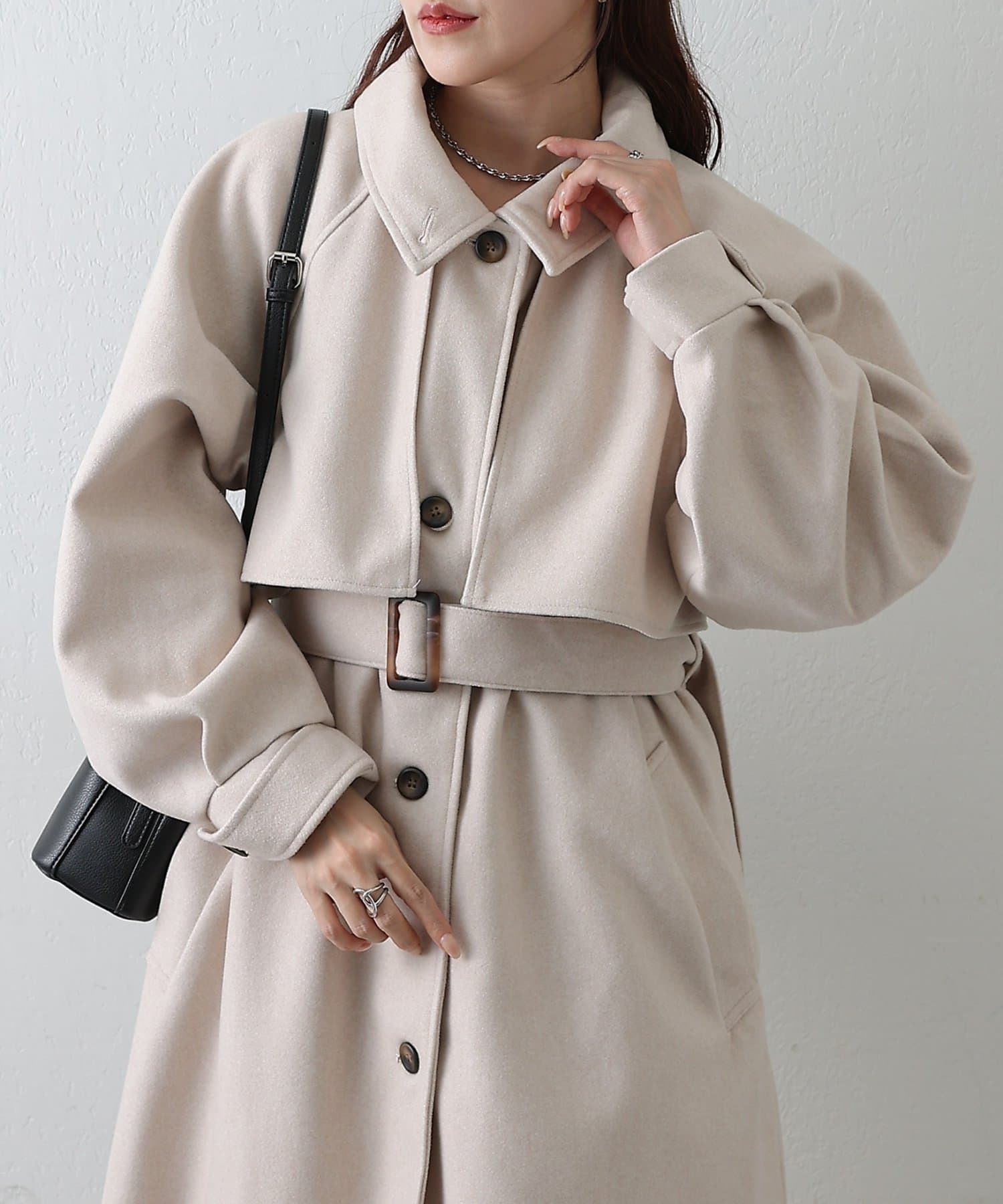 COLONY 2139(コロニー トゥーワンスリーナイン) 2WAYカラーシングルロングコート