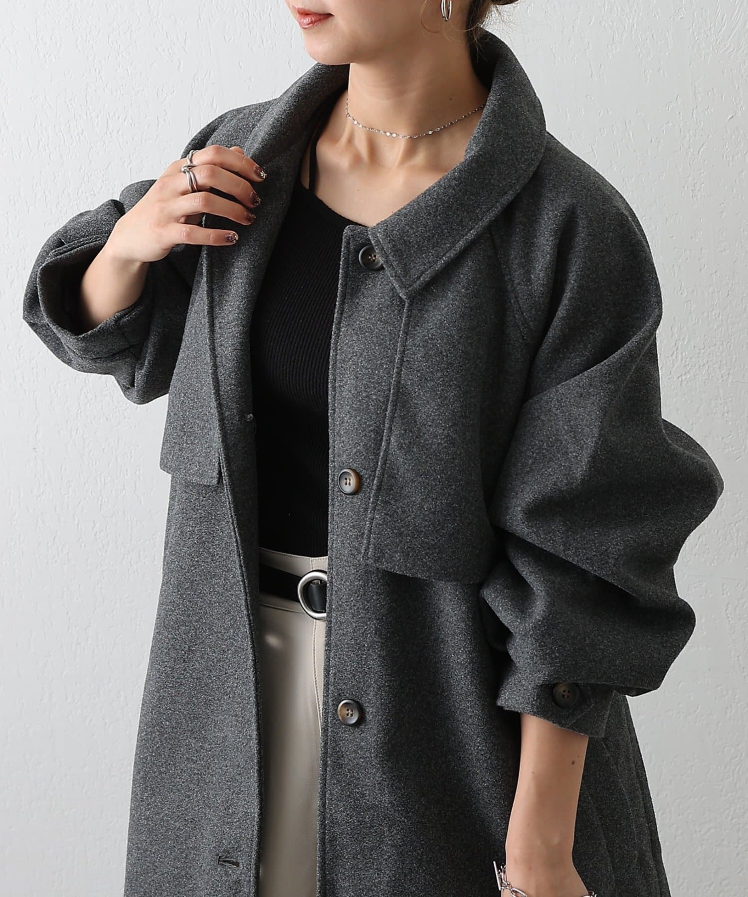 COLONY 2139(コロニー トゥーワンスリーナイン) 2WAYカラーシングルロングコート