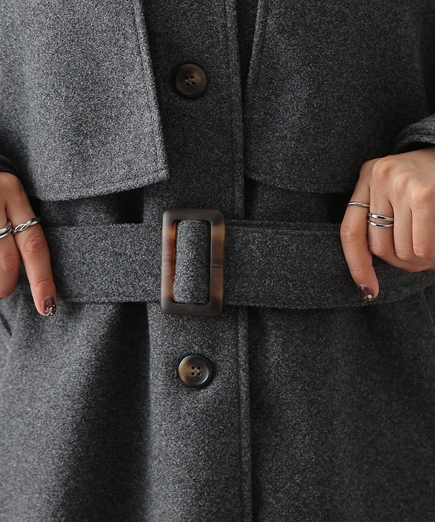 COLONY 2139(コロニー トゥーワンスリーナイン) 2WAYカラーシングルロングコート