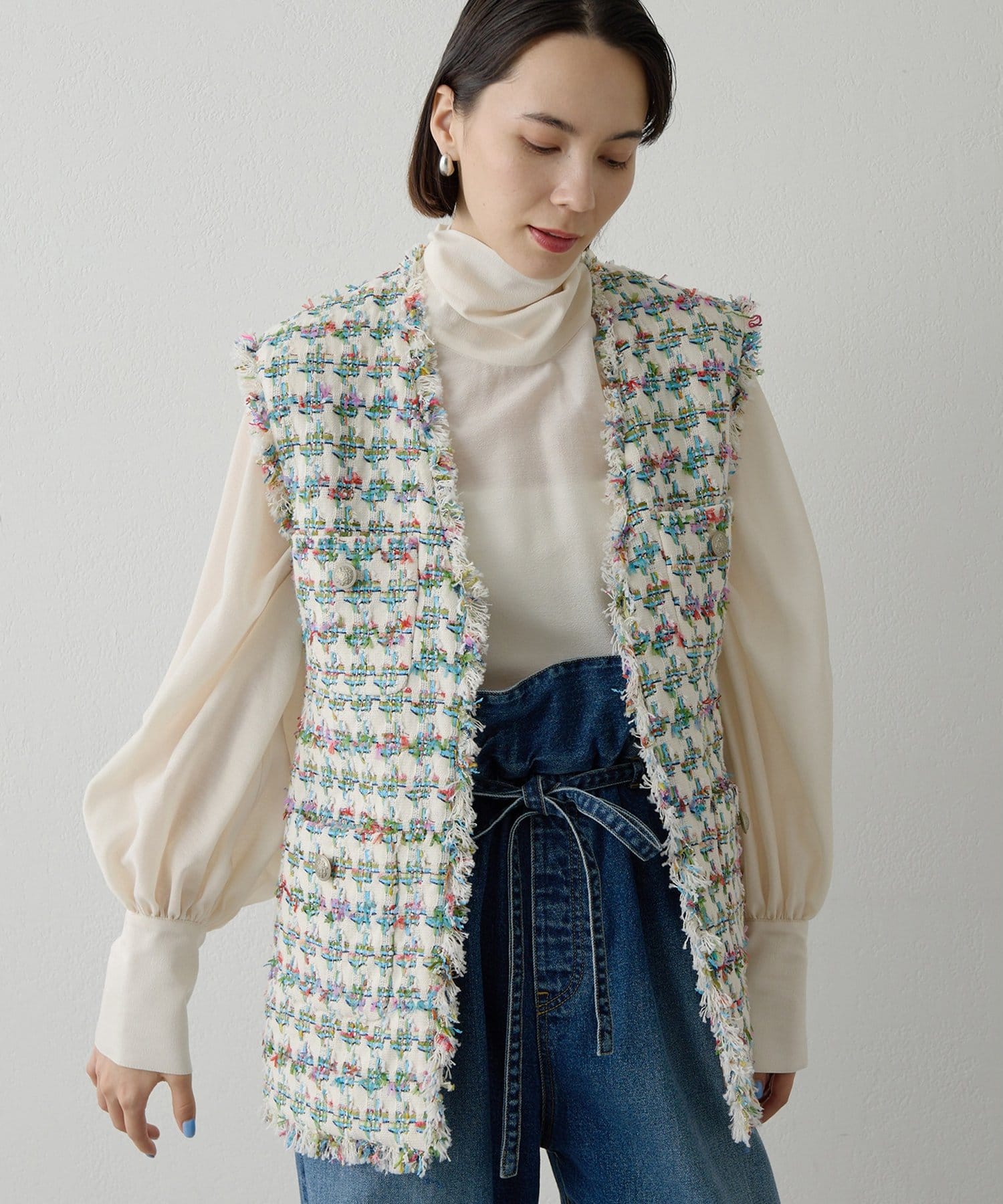 Whim Gazette(ウィム ガゼット) LINTONフリンジジレ