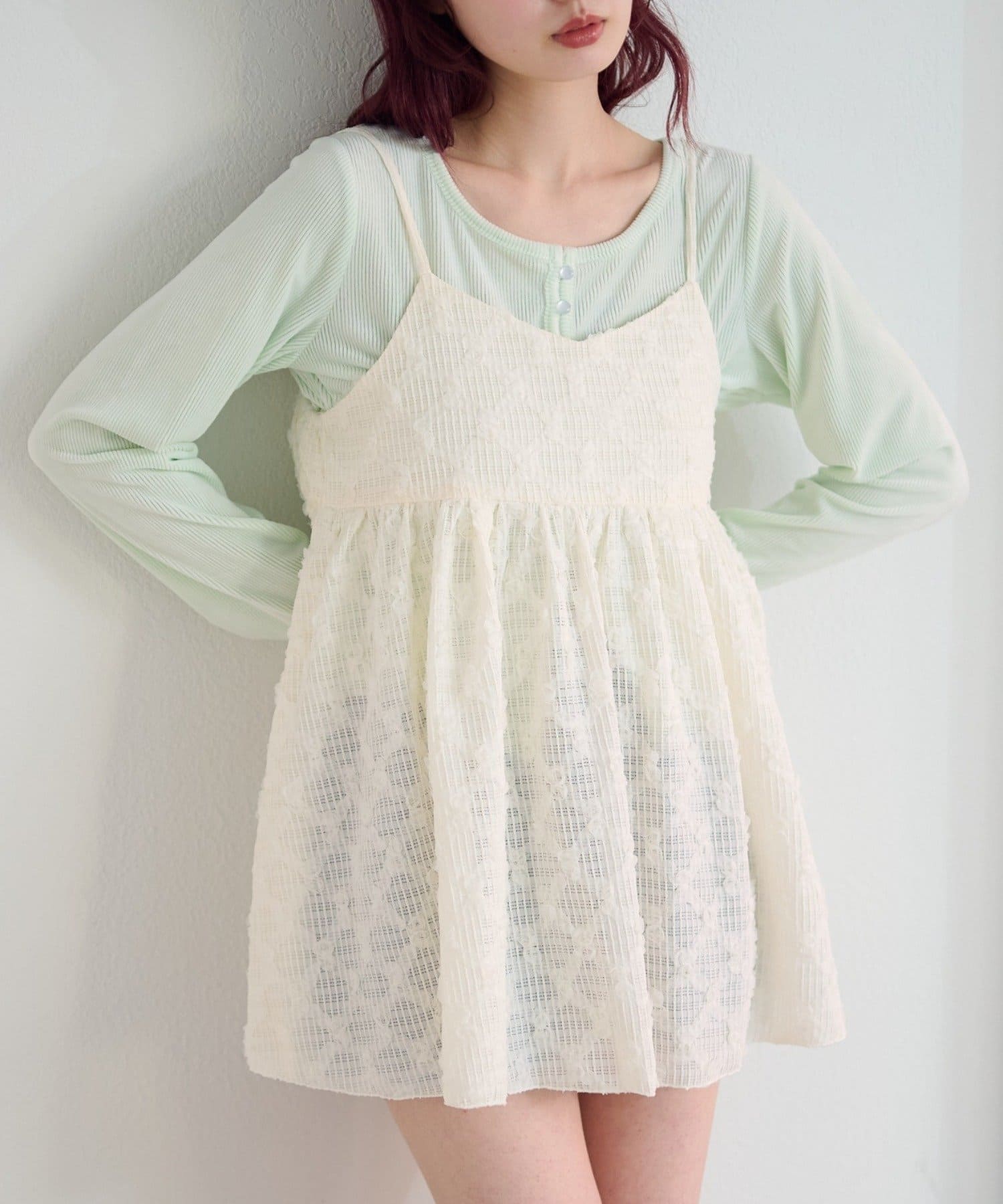 Kastane(カスタネ) フラワージャガードチュニック