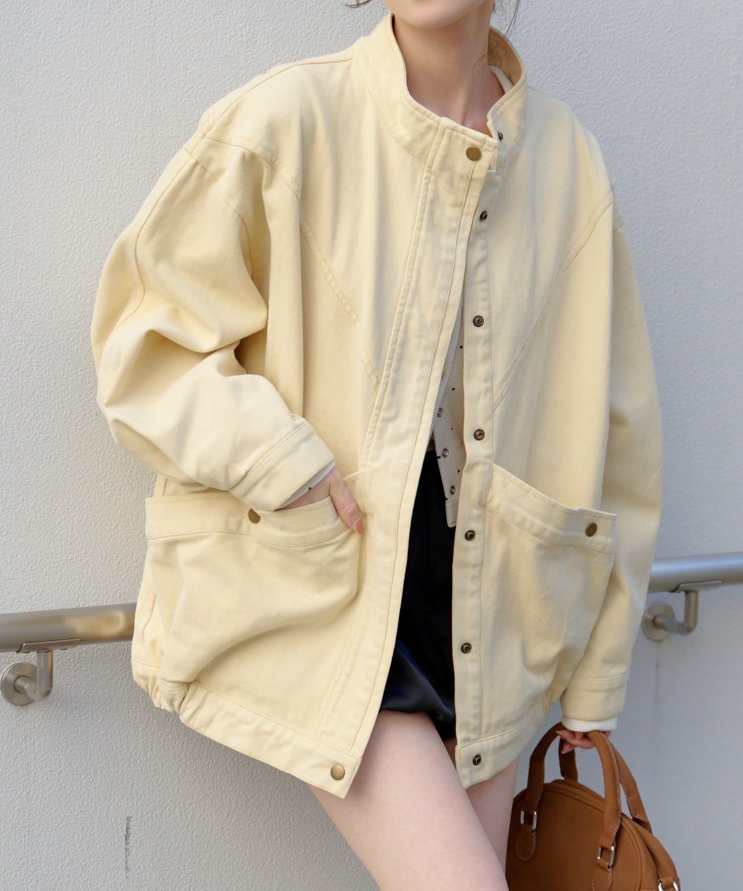 Kastane(カスタネ) 【12.25(木)0:00発売/ティペット付き】カラーツイルレース付きジャケット